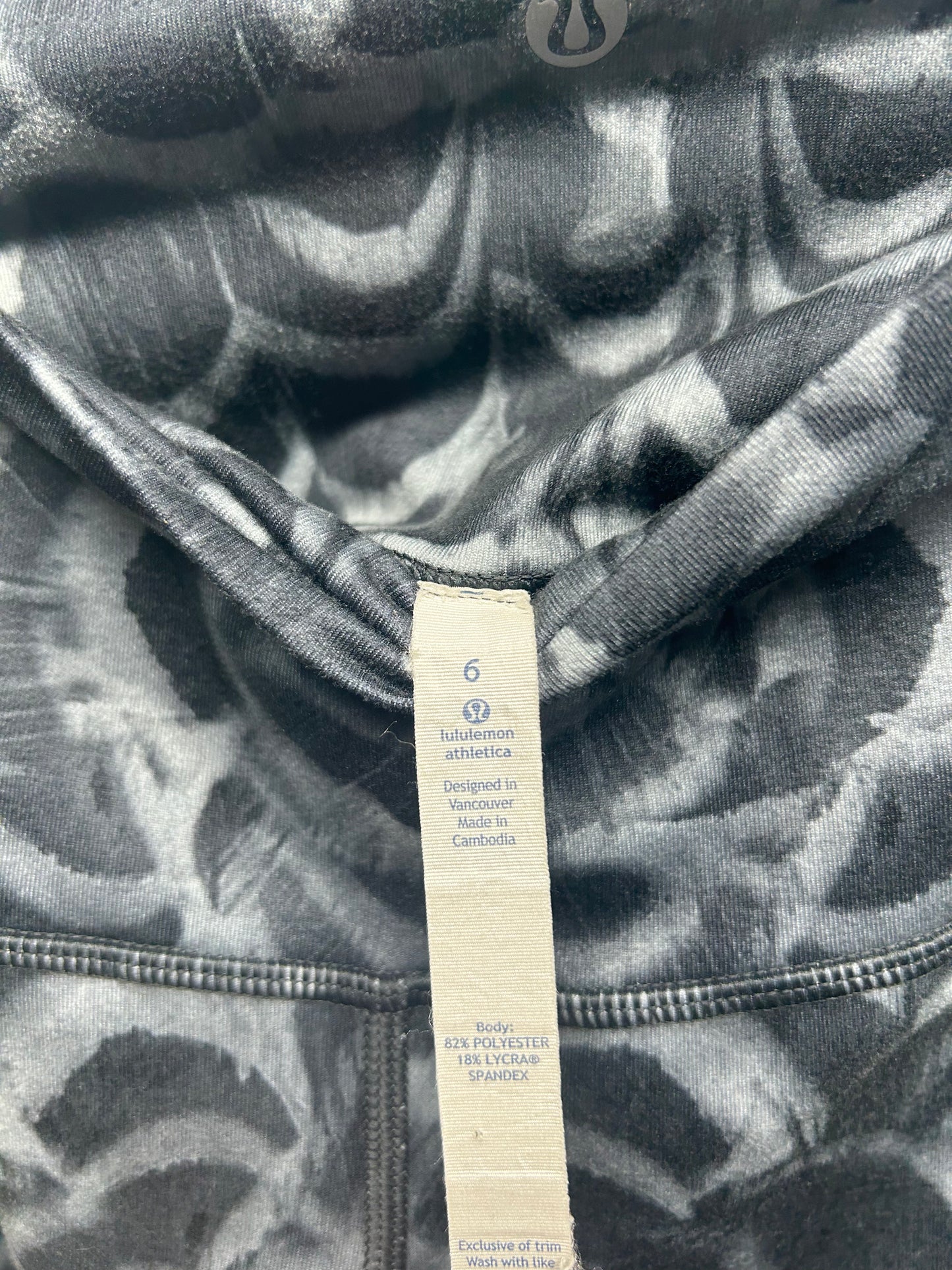 Lululemon High Times Pant Roll Over Size 6 Pretty Plume Angel Wing