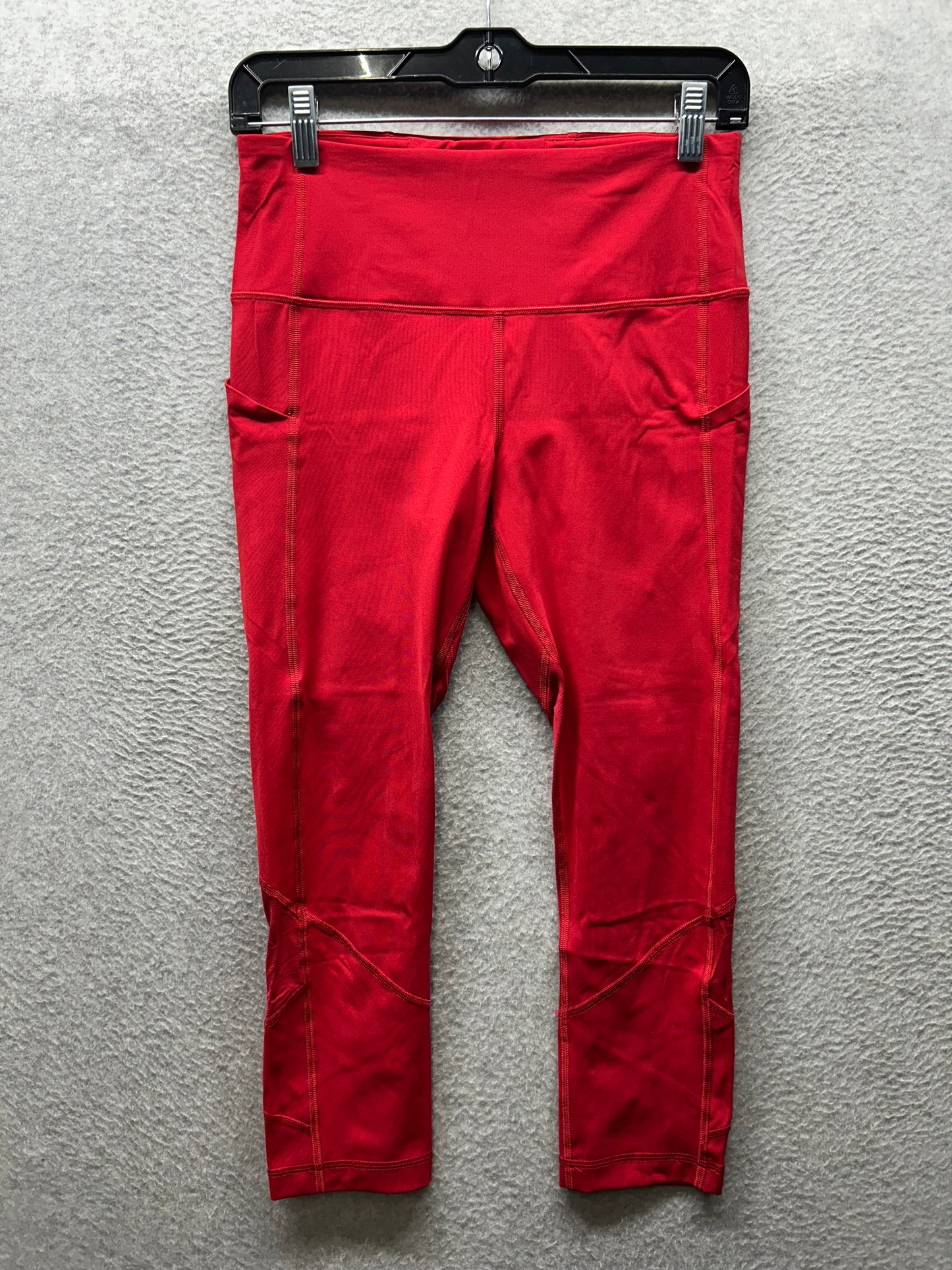 Lululemon Pace Rival High-Rise Crop 22" Size 6 Dark Red