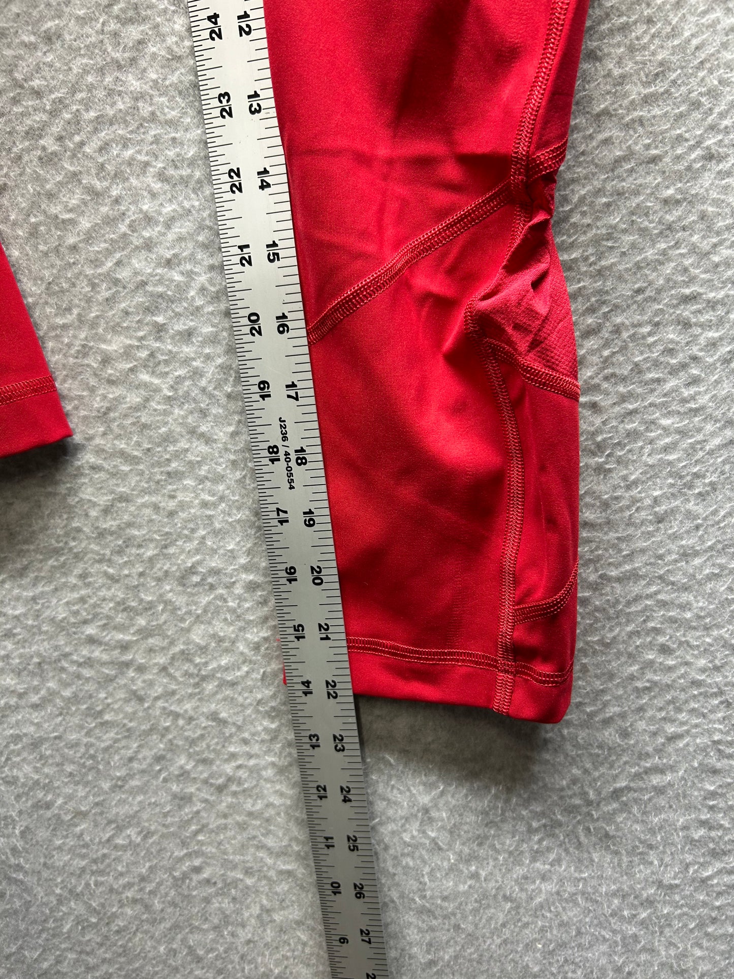 Lululemon Pace Rival High-Rise Crop 22" Size 6 Dark Red