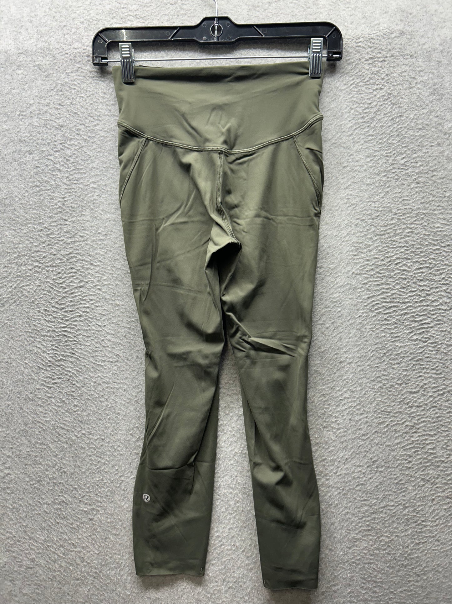 Lululemon Base Pace High-Rise Crop 23" Size 4 Army Green