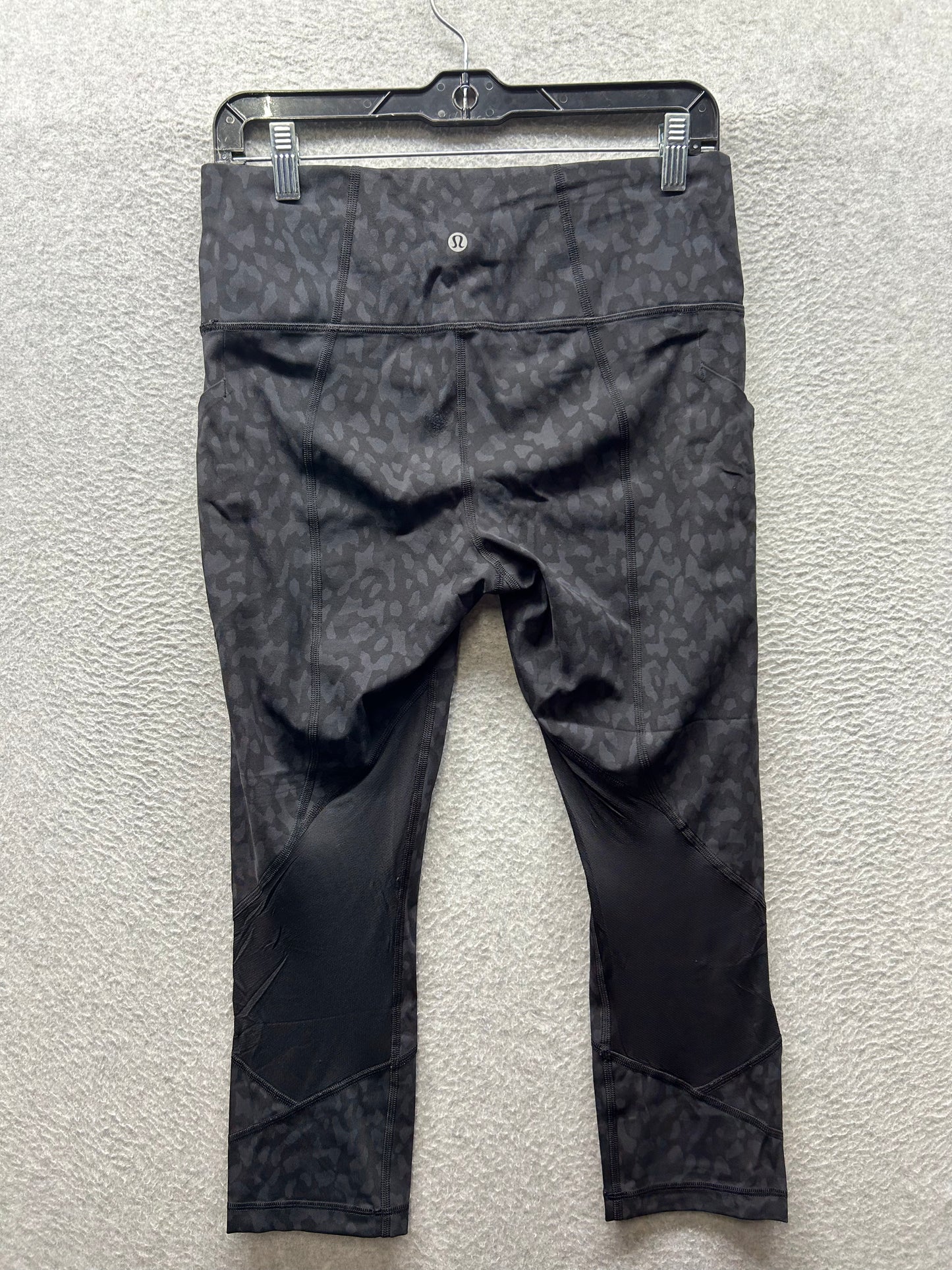 Lululemon Pace Rival High-Rise Crop 23" Size 8 Formation Camo Deep Coal Multi / Black