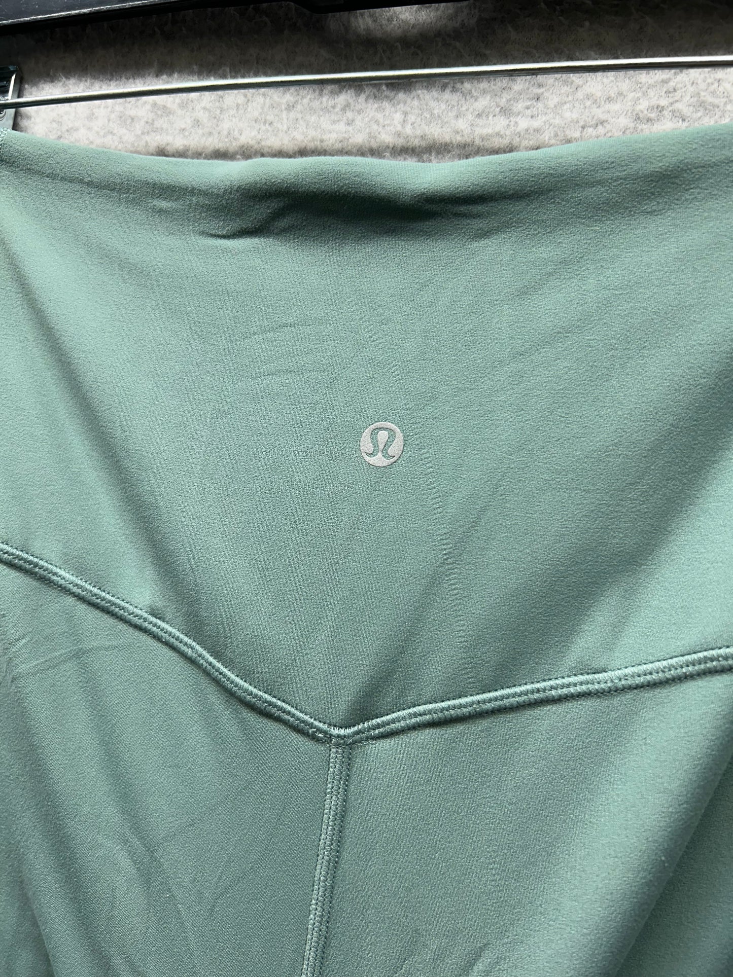 Lululemon Nulu and Mesh Mid-Rise Yoga Crop 23" Size 8 Tidewater Teal