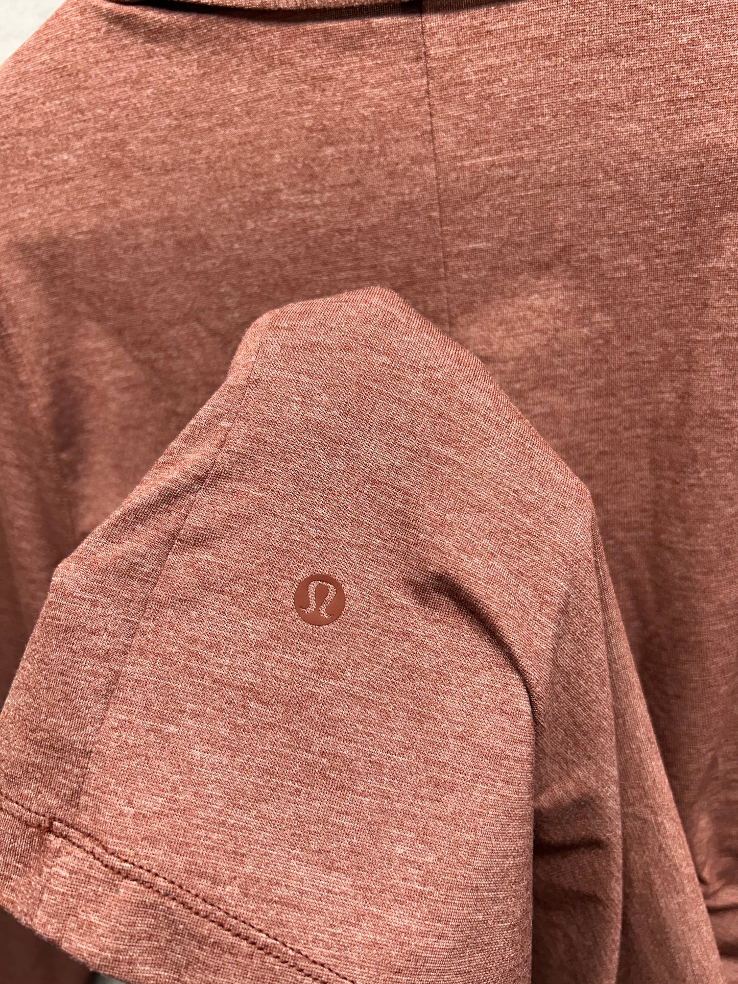 Lululemon Evolution Long Sleeve Polo Mens Size Medium Ancient Copper