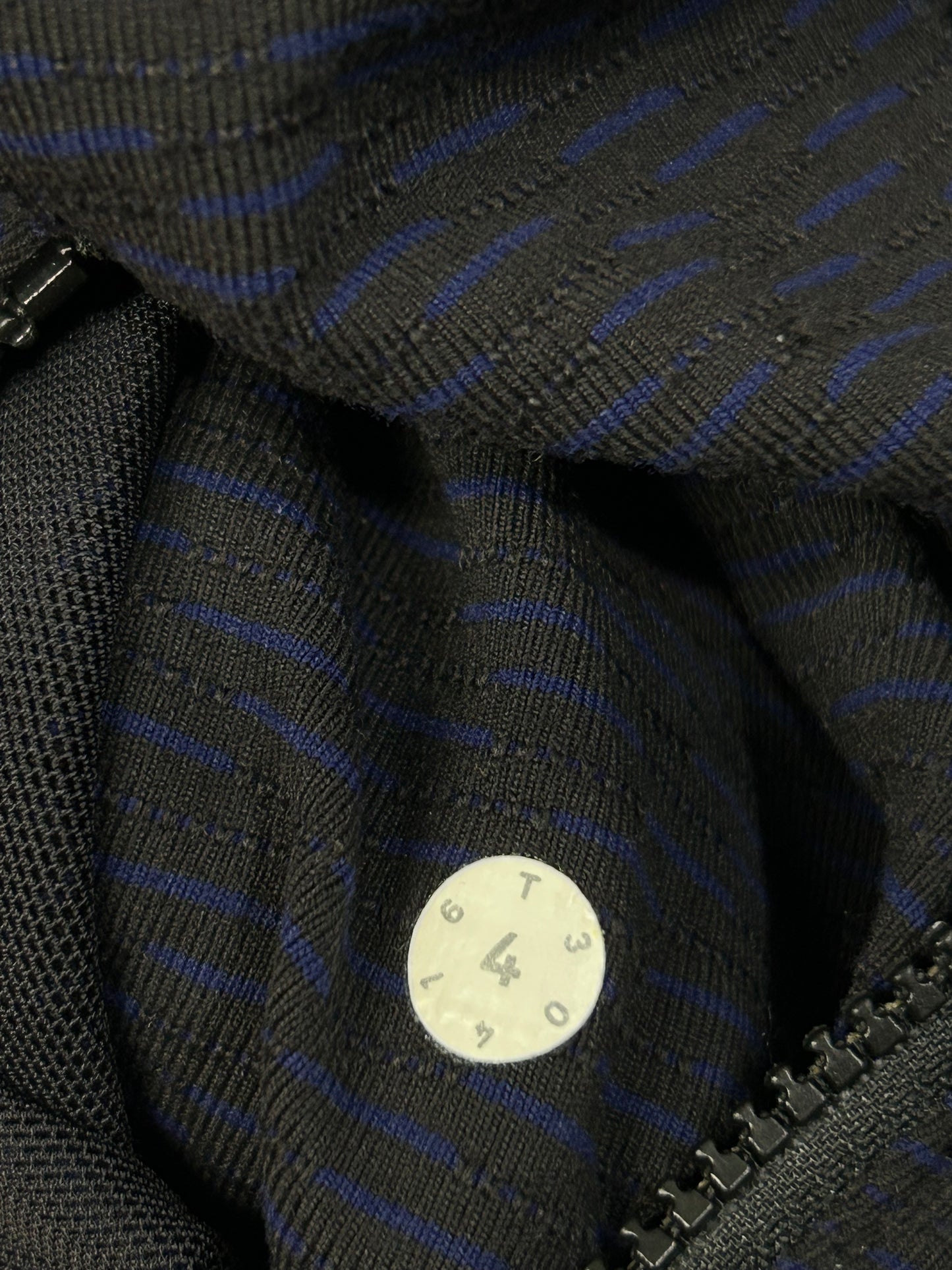 Lululemon Define Jacket Size 4 Score Jacquard Black Hero Blue