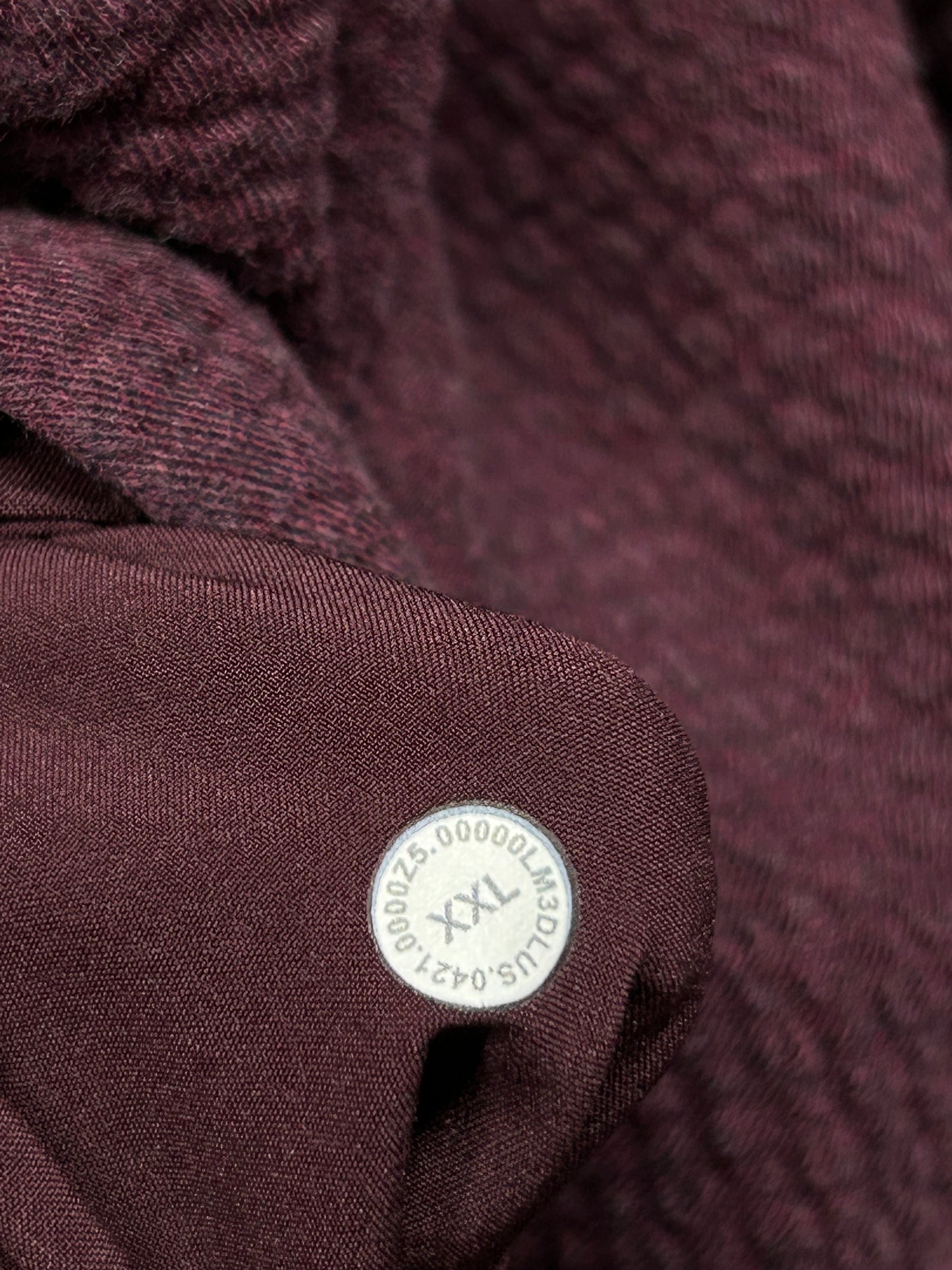 Lululemon At Ease Half-Zip Size 2XL Heathered Cassis