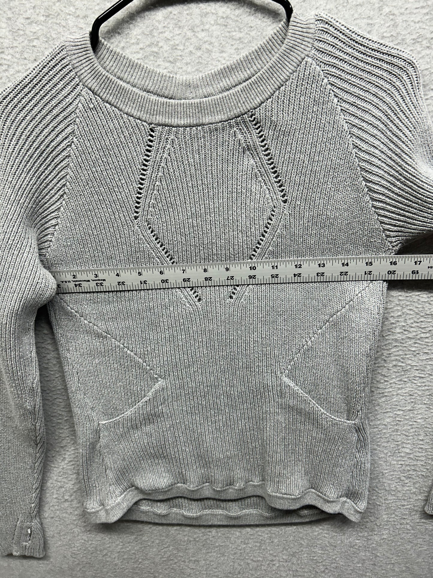 Lululemon The Sweater The Better Size 6 Heathered Medium Grey