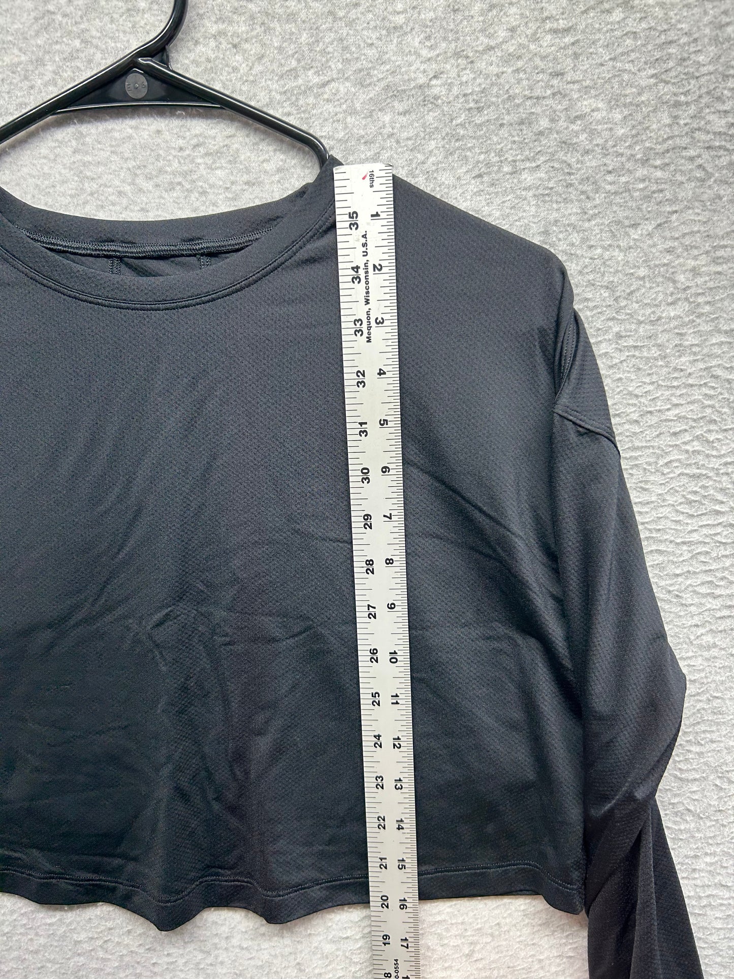 Lululemon Abrasion-Resistant Training Long Sleeve Shirt Size 12/14 Black