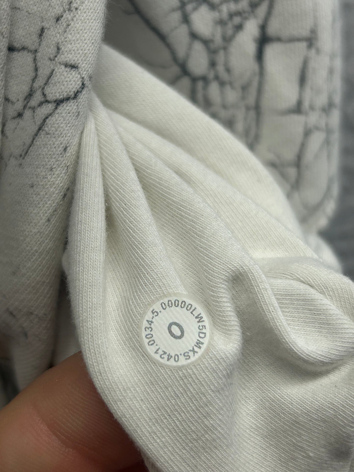 Lululemon Warm Down Jogger 7/8 Length Size 0 Thread Dye White Black