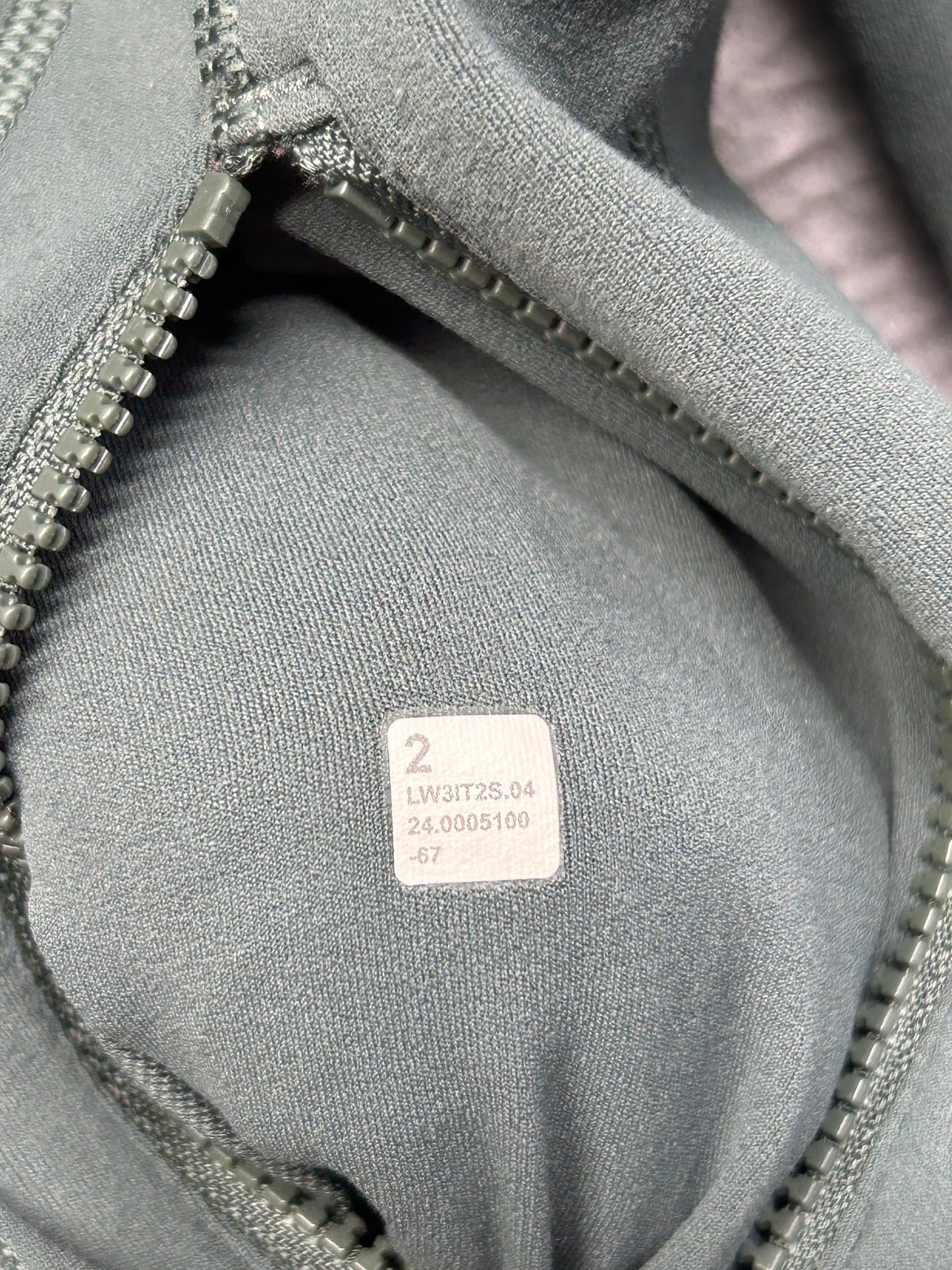 Lululemon Define Cropped Jacket Nulu Size 2 (Square) Dark Forest / Gold