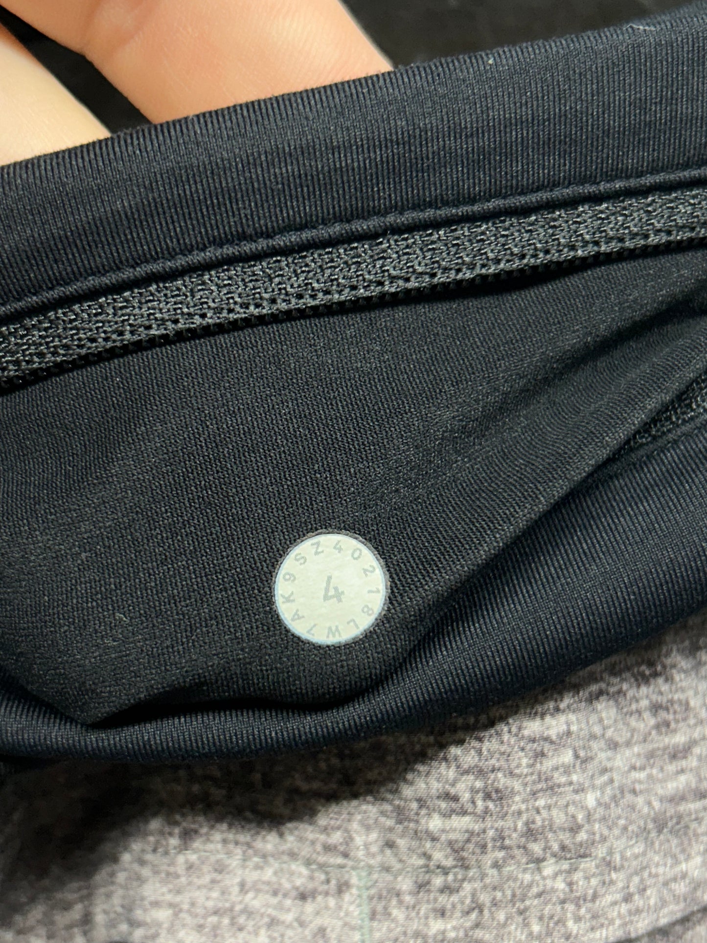 Lululemon Run Times Short II 4" Size 4 Heather Lux Multi Black