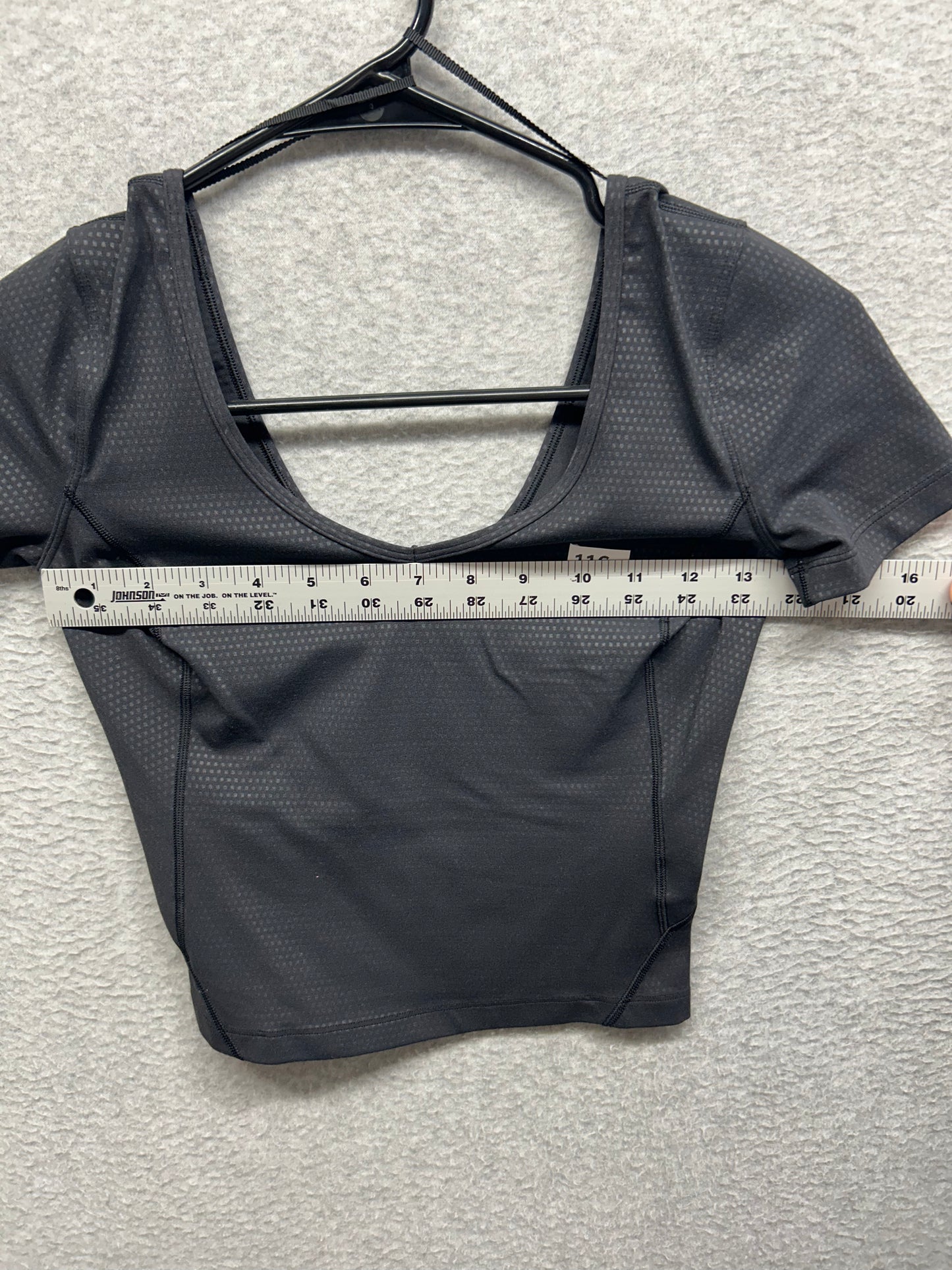 Lululemon Align T-Shirt Polka Squat Size 6 Emboss Black