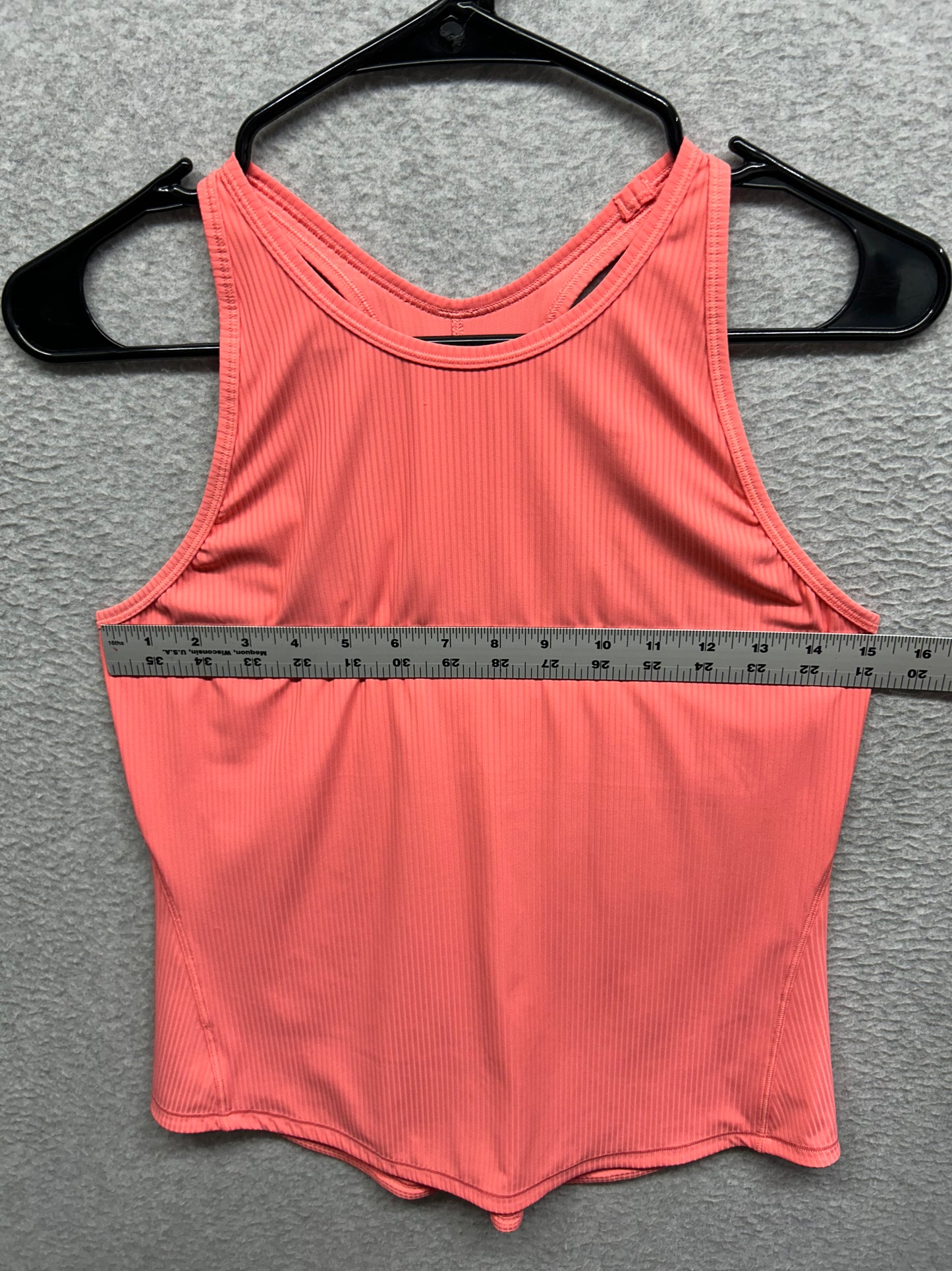 Lululemon Base Pace Ribbed Tank Top Size 6 Raspberry Cream