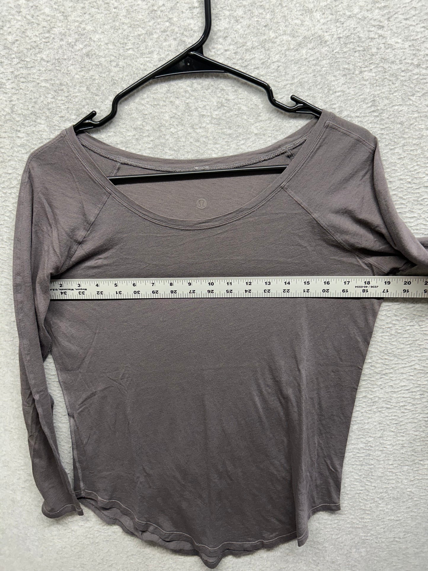 Lululemon Locarno Long Sleeve Size 8 Dark Carbon