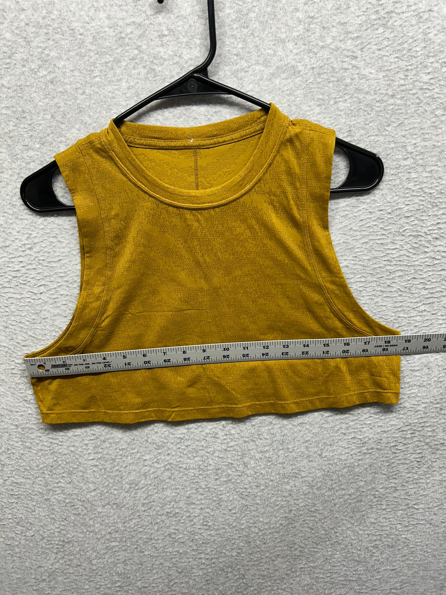 Lululemon All Yours Boyfriend Crop Tank Size 8 Fools Gold