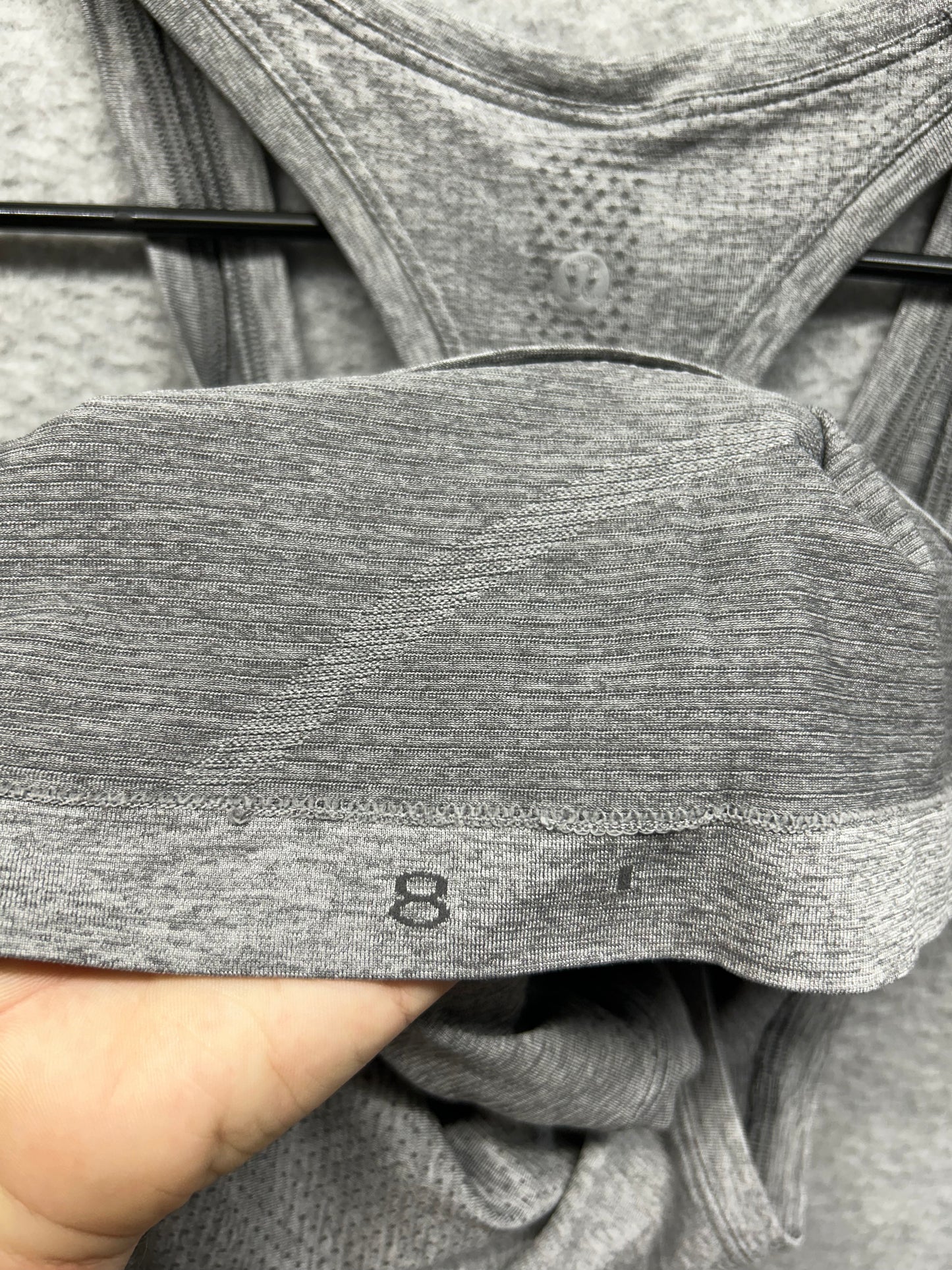 Lululemon Swiftly Tech Racerback 2.0 Race Length Size 8 Graphite Grey