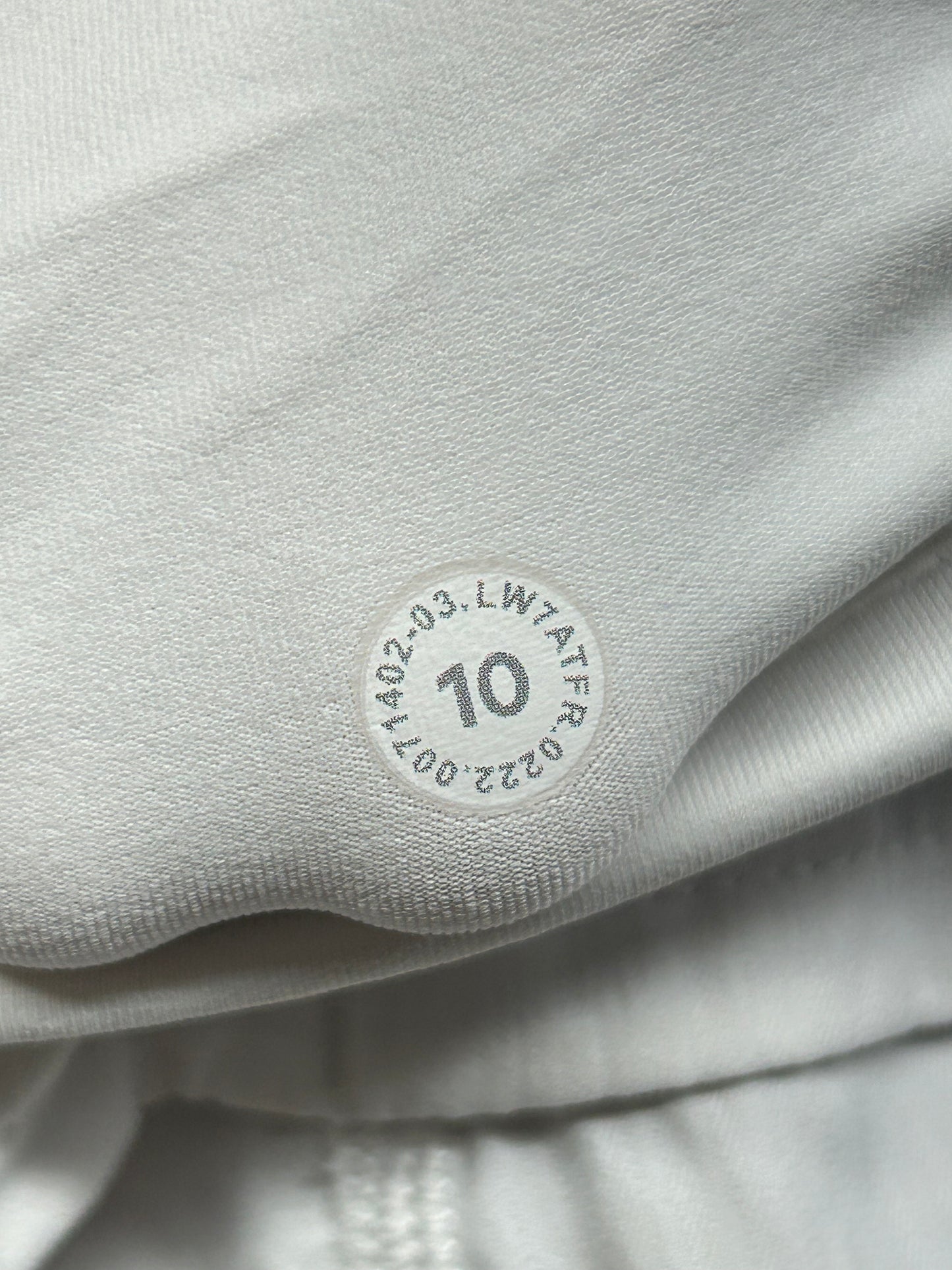 Lululemon Speed Up Short 2.5" Size 10 White