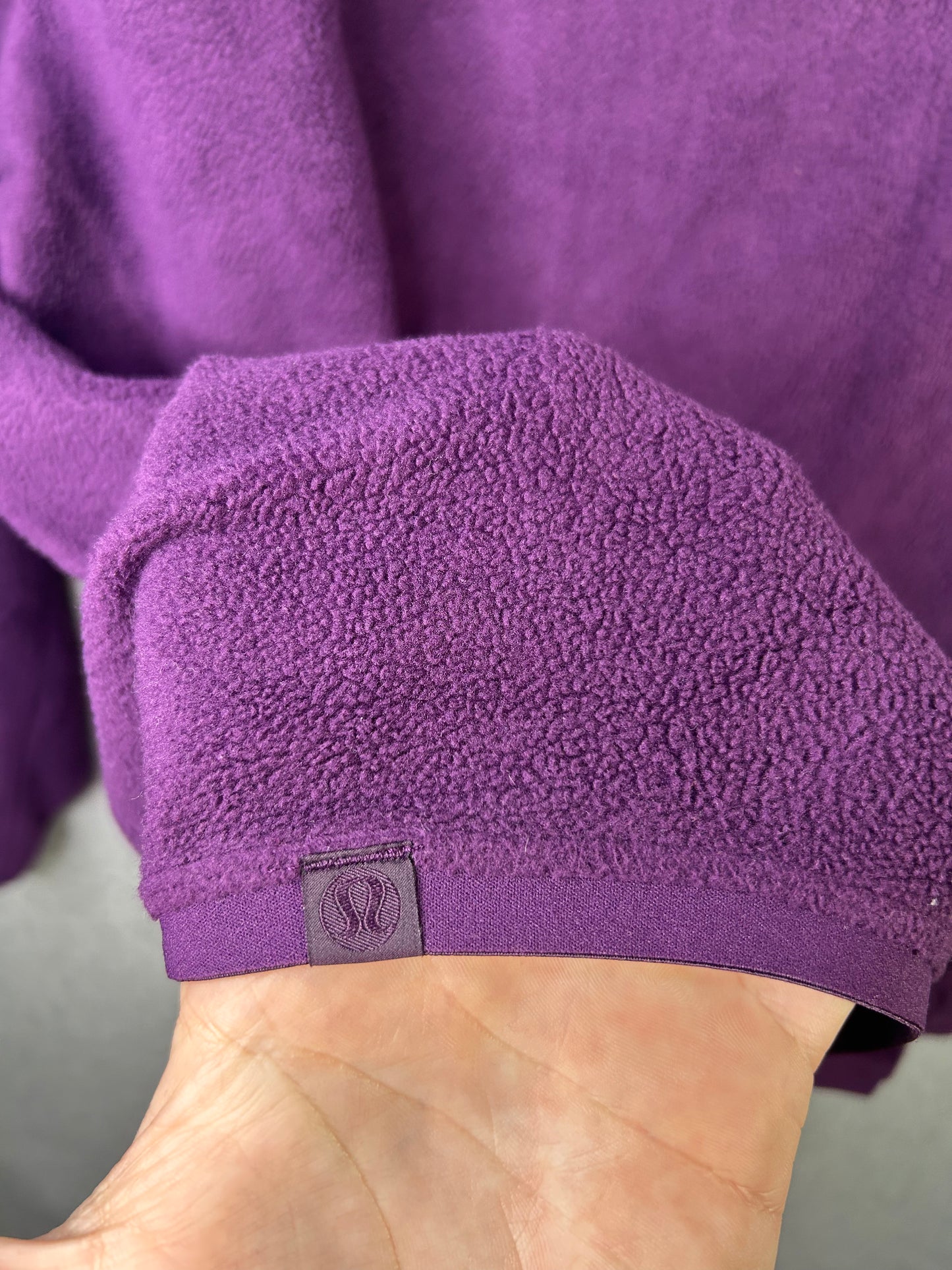 Lululemon Oversized-Fit Fleece Half Zip Mens Size XS Dramatic Magenta