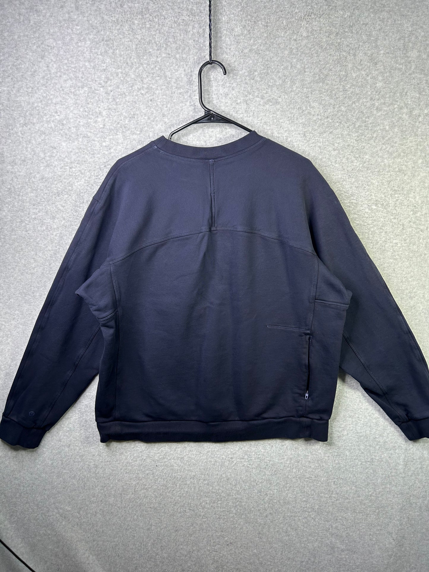 Lululemon French Terry Long Sleeve Crew Sweatshirt Mens Size Large Blue