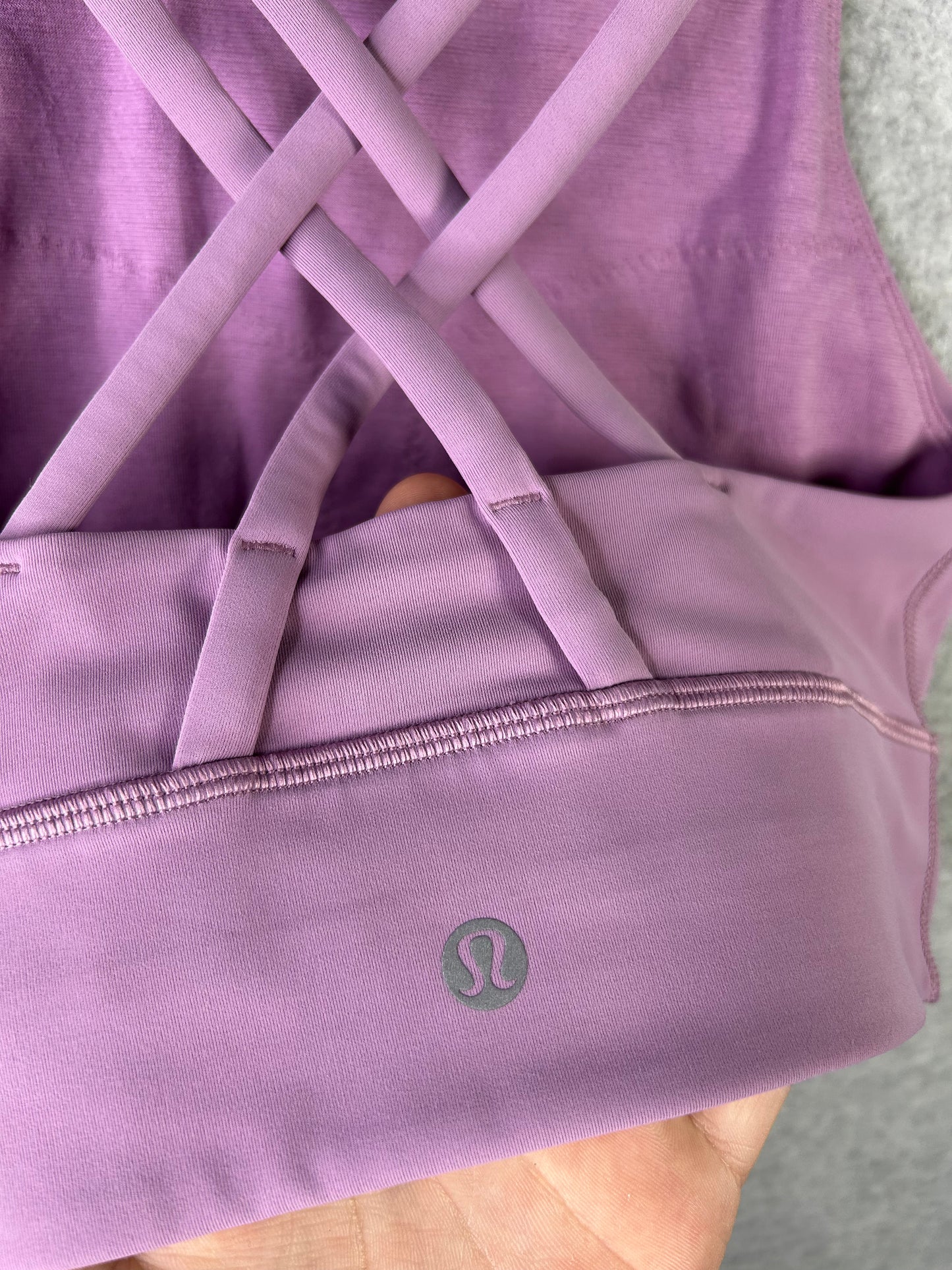 Lululemon Energy Bra High Neck Long Line Tough Size 6 Jubilee