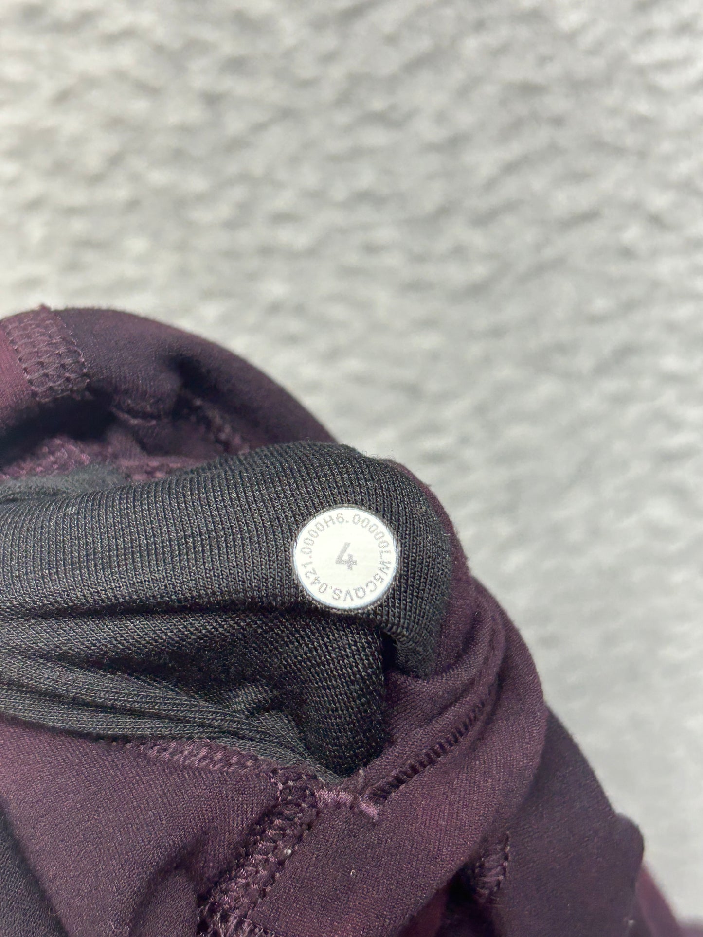 Lululemon Align Pant 25" Size 4 Diamond Dye Cassis Black