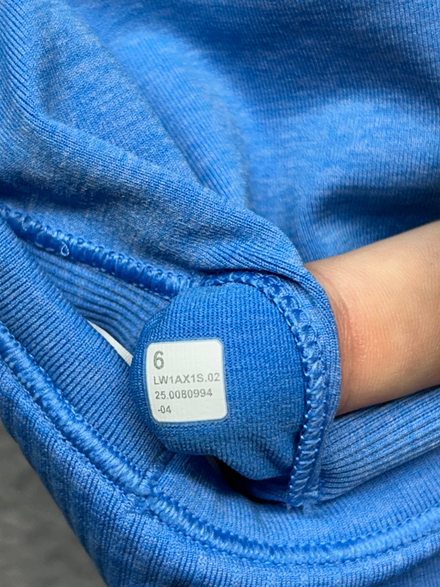 Lululemon Ebb to Street Tank Top Size 6 (Square) Blue Nile
