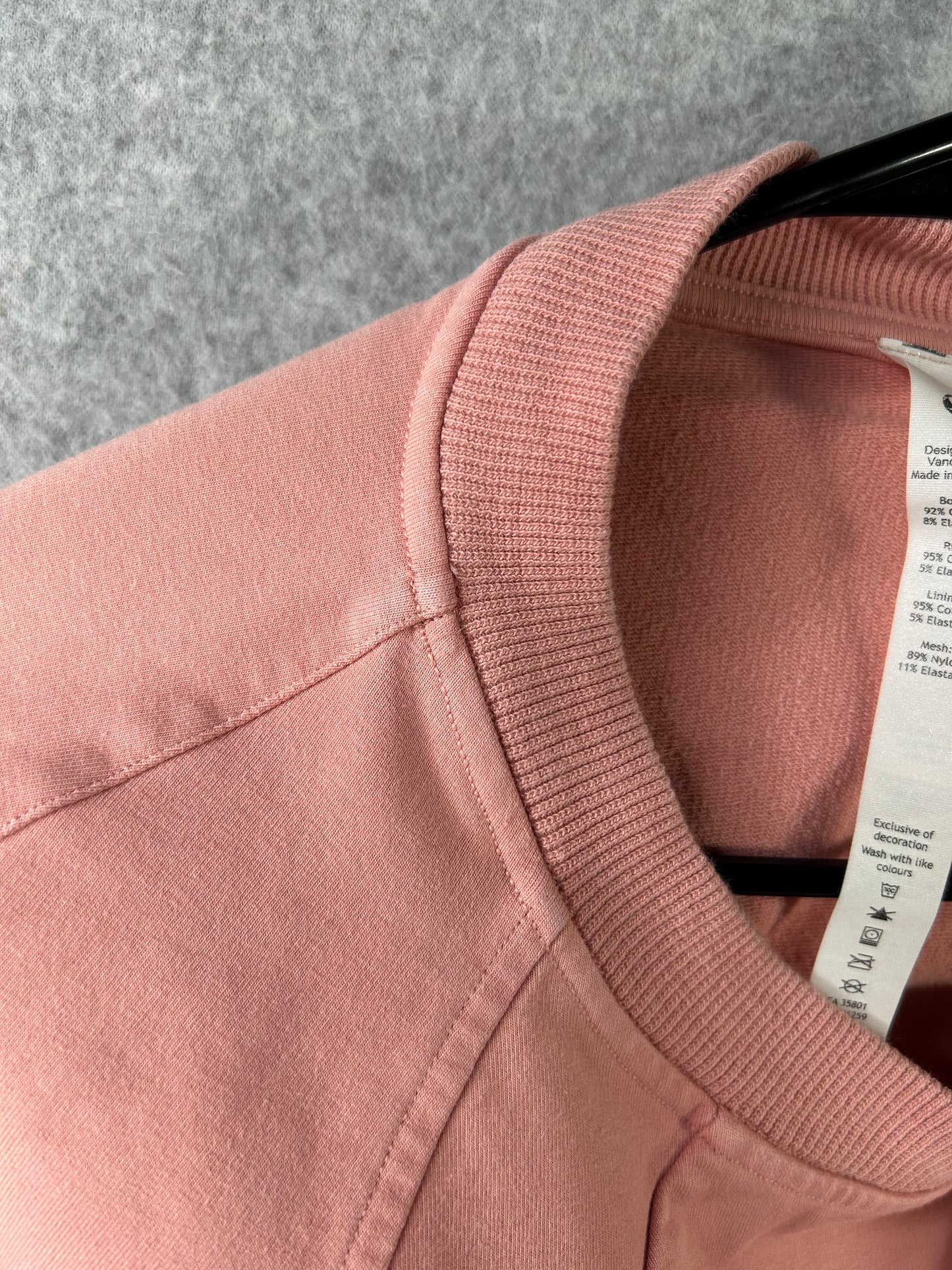 Lululemon Scuba Crew Size 18 Pink Puff