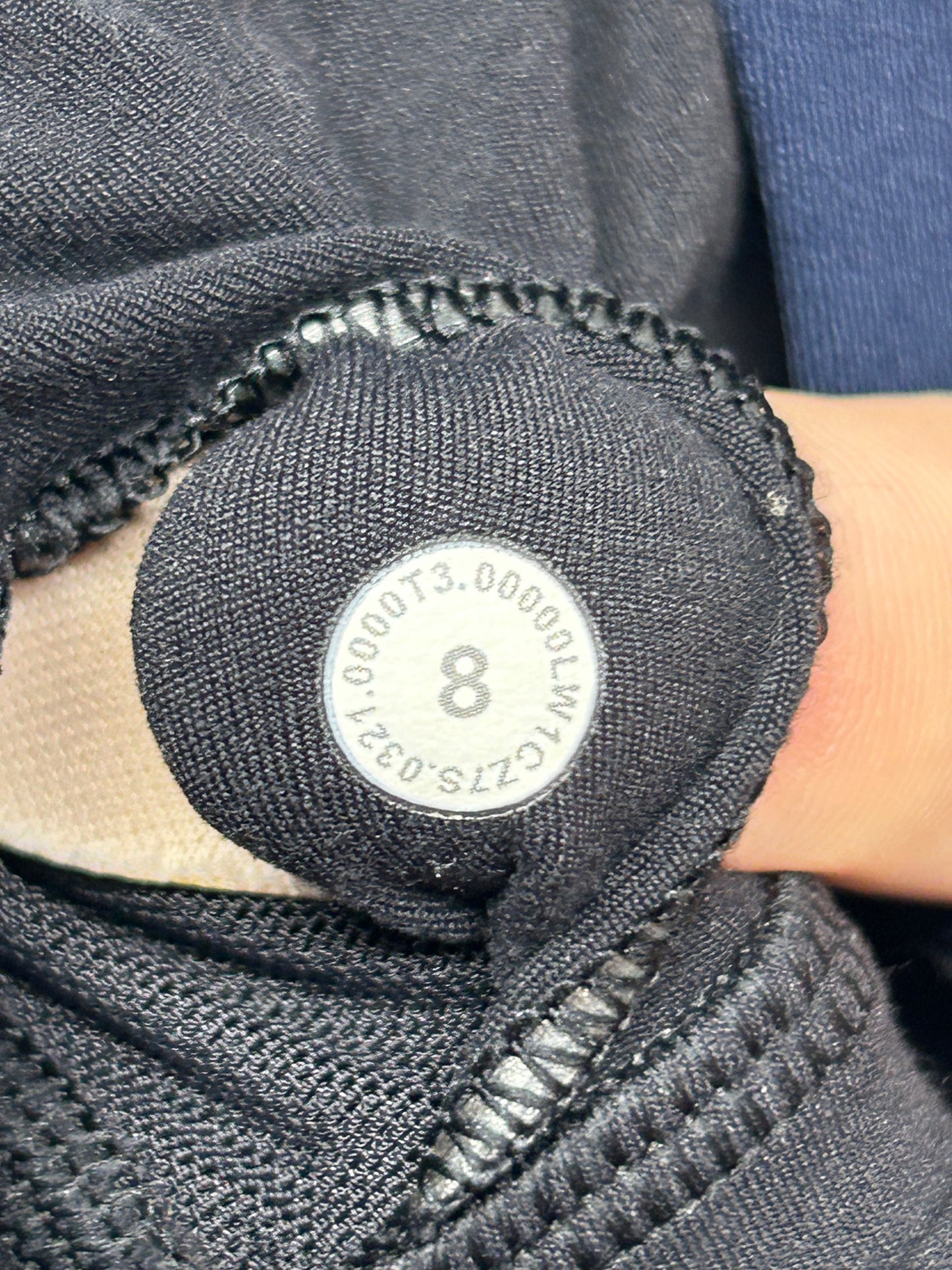 Lululemon Nulu Asymmetrical Yoga Tank Top Size 8 Black | True Navy