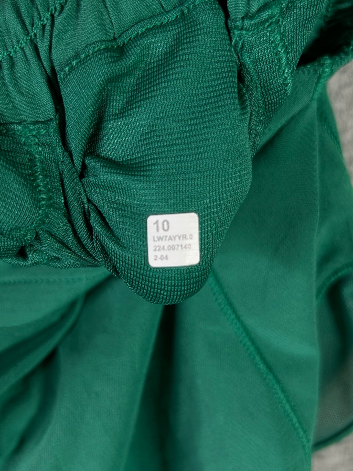 Lululemon Hotty Hot High Rise Lined Short 2.5” Size 10 Cascadia Green (Square Dot)