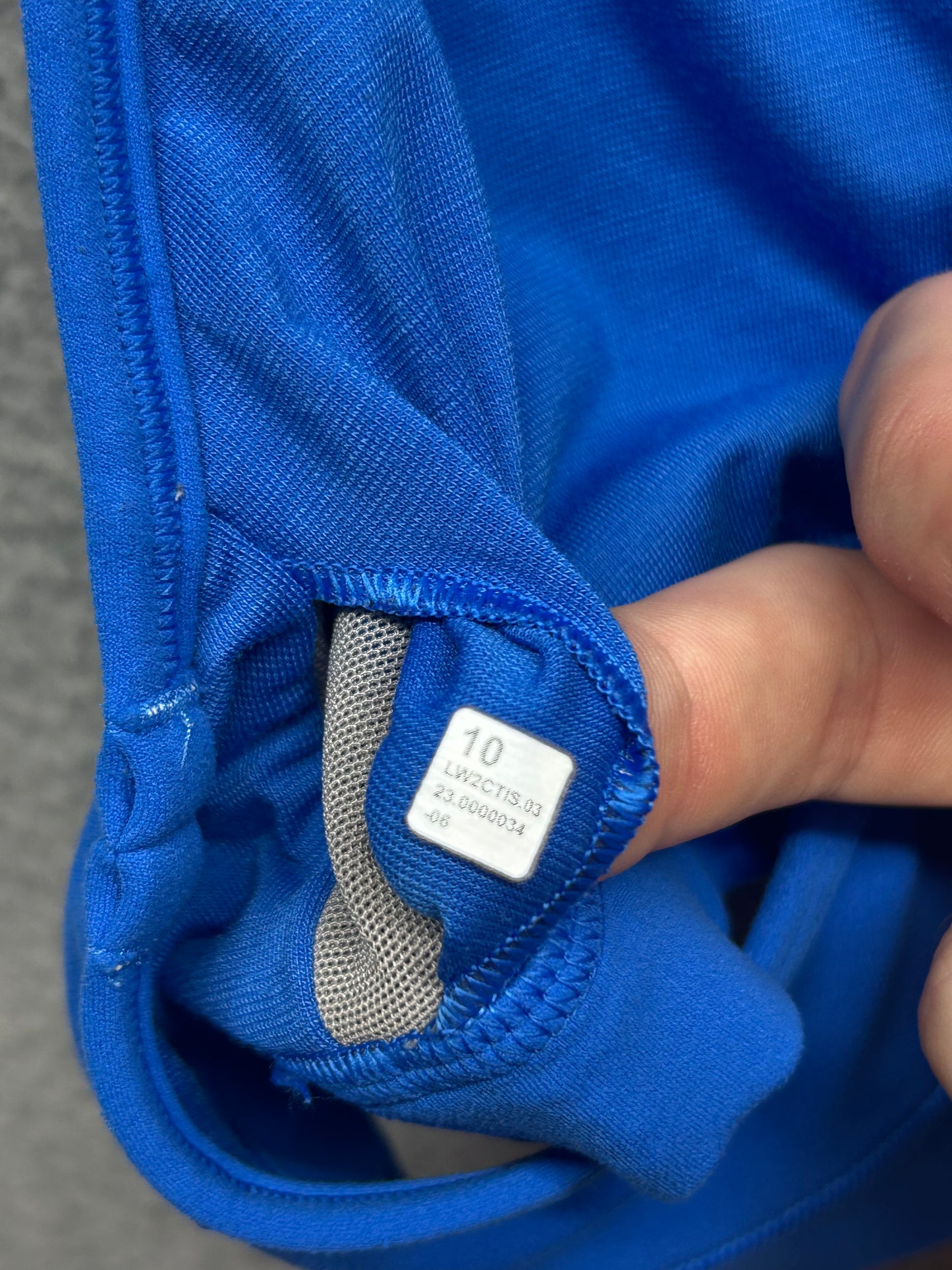 Lululemon Flow Y Bra Nulu Pipe Dream Size 10 (Square) Blue
