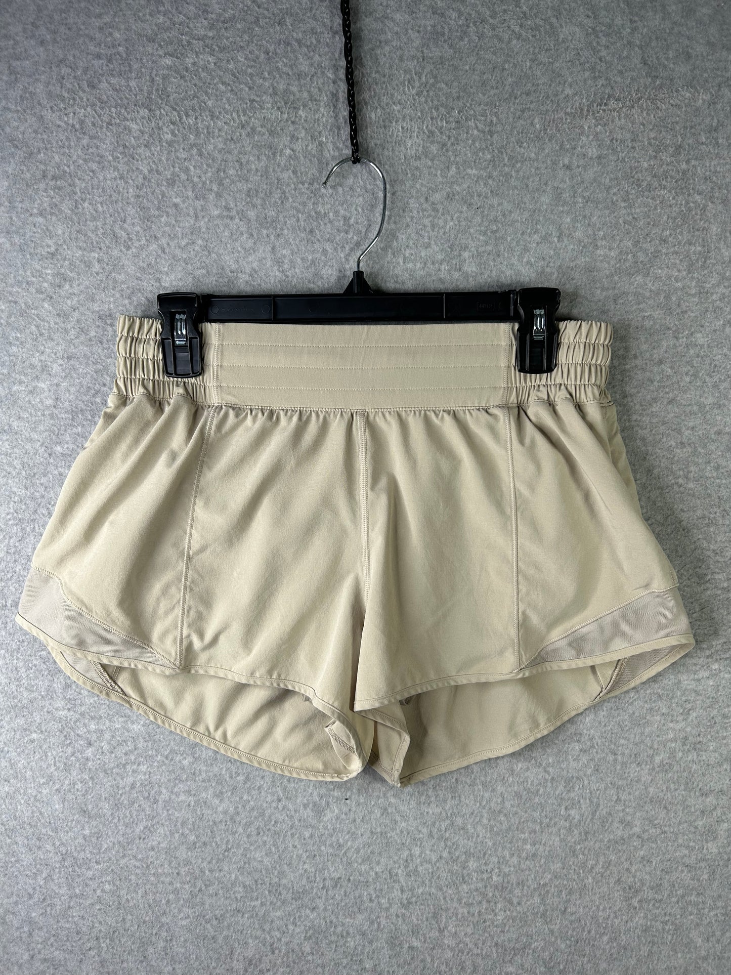 Lululemon Hotty Hot High-Rise Lined Short 2.5" Size 10 Sheer Oak (Square Dot)