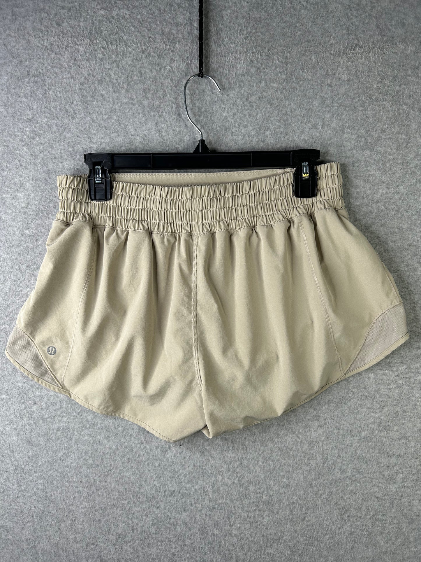 Lululemon Hotty Hot High-Rise Lined Short 2.5" Size 10 Sheer Oak (Square Dot)