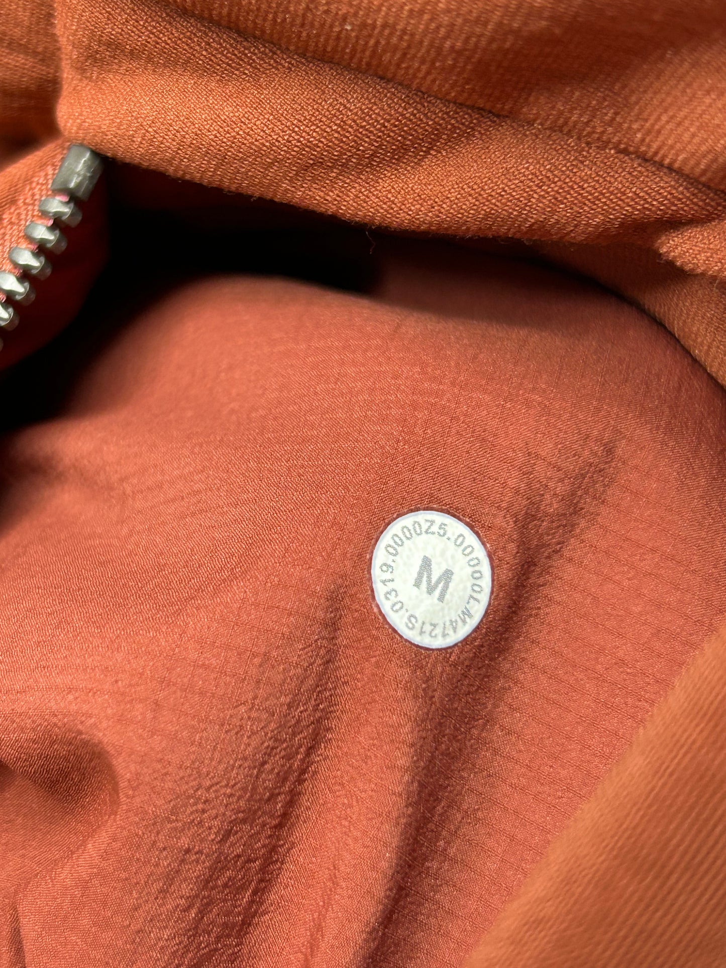 Lululemon Fleece Back Soft Shell Size Medium Orange