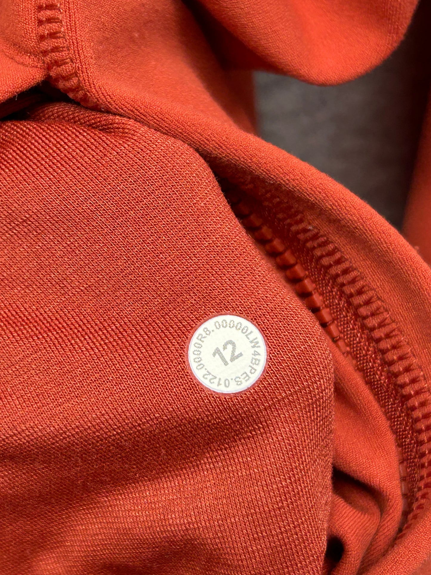 Lululemon Hooded Define Jacket Nulu Size 12 Red Rock