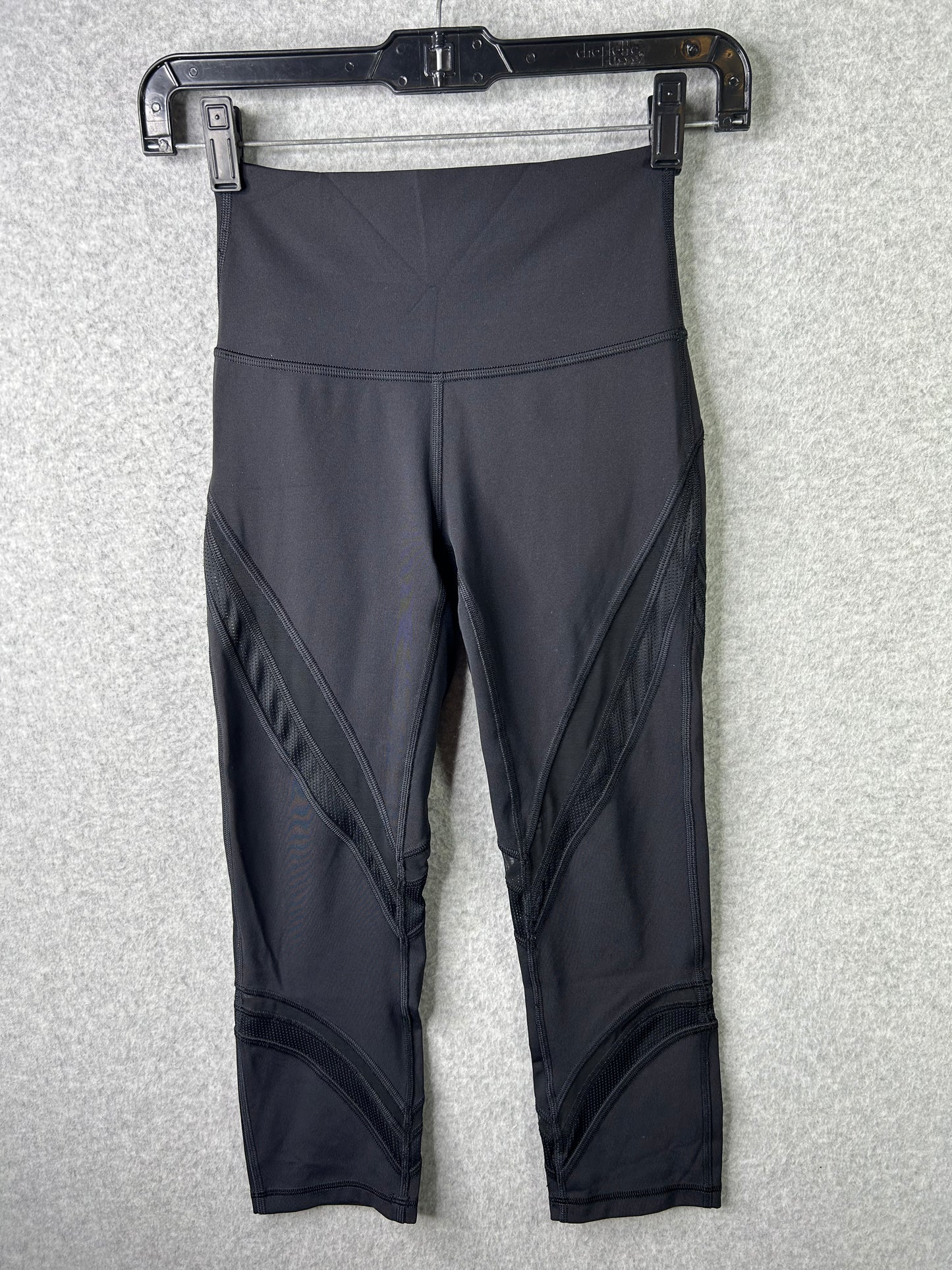 Lululemon Wunder Under High-Rise Crop 20" Mesh Size 2 Black