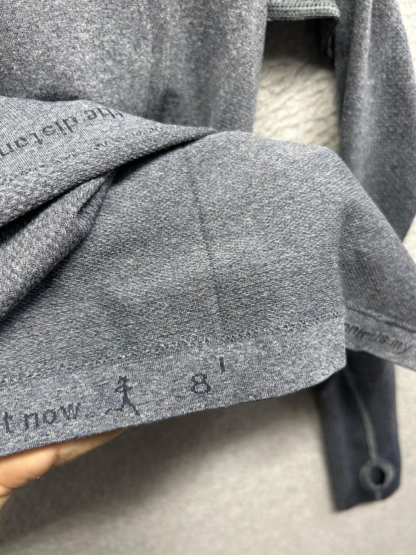 Lululemon Swiftly Tech Long Sleeve Crew Size 8 Heathered Slate