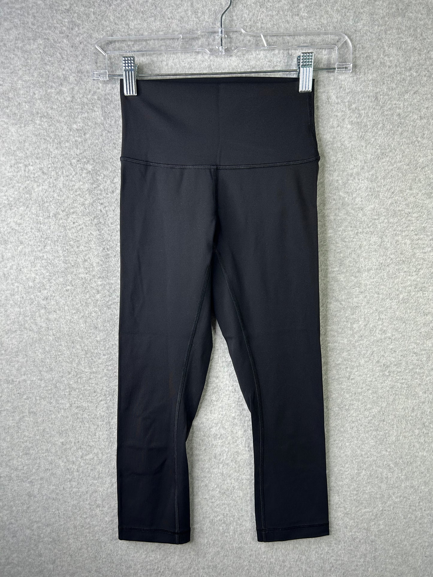 Lululemon Wunder Under Crop High Rise Full-On Luxtreme 21" Size 2 Black