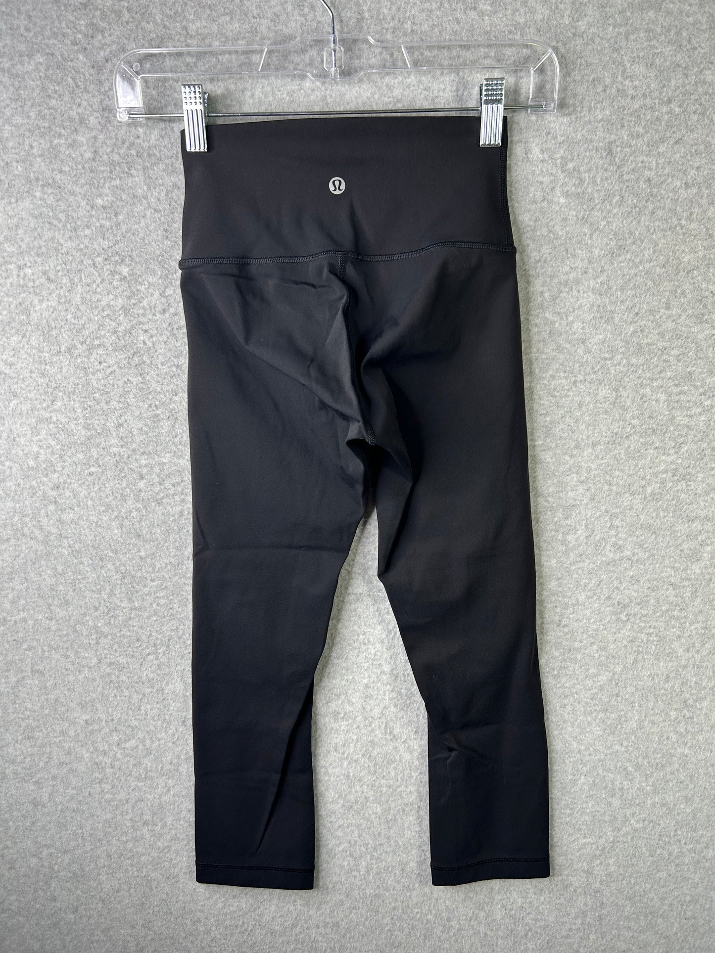 Lululemon Wunder Under Crop High Rise Full-On Luxtreme 21" Size 2 Black