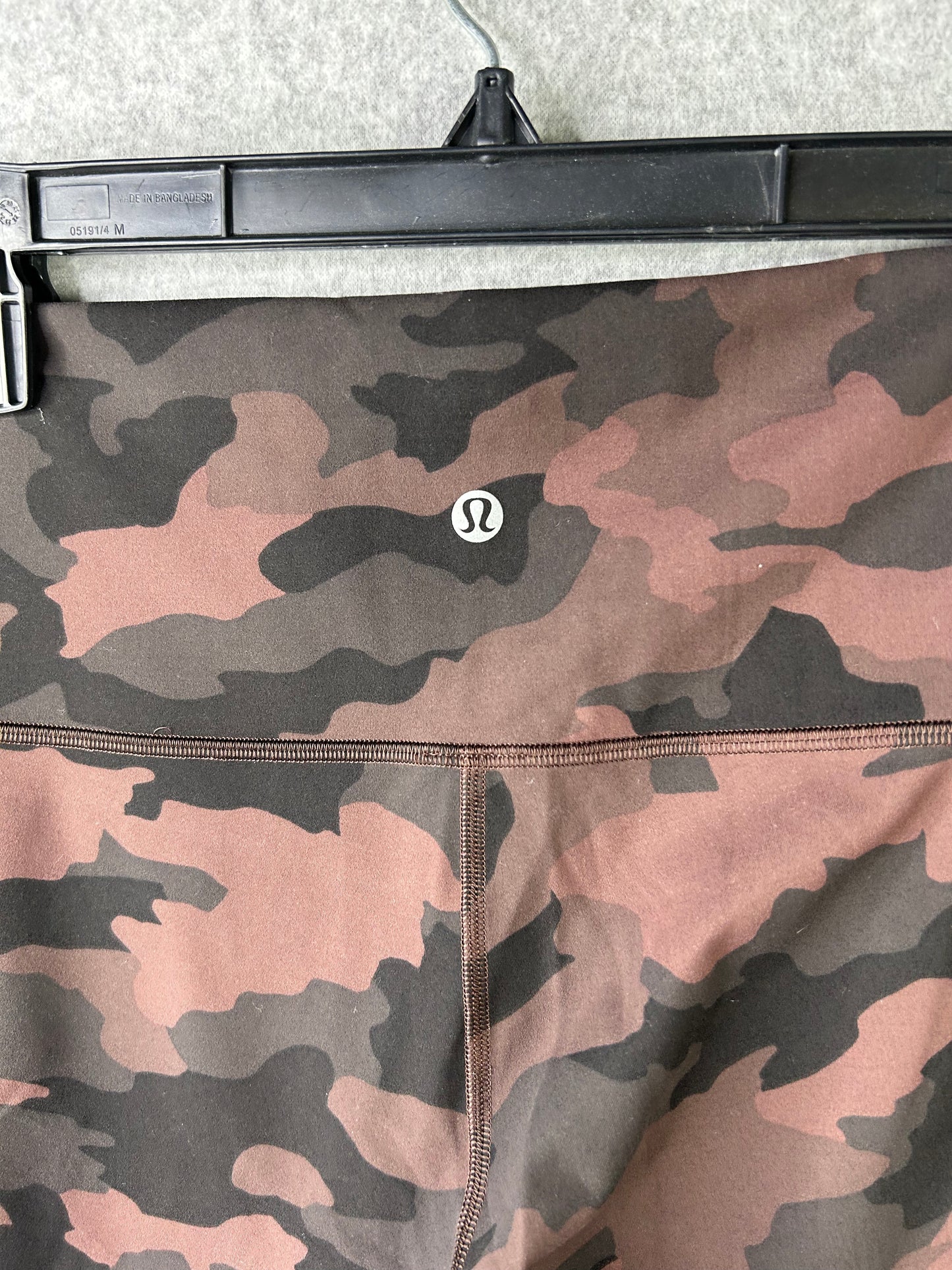Lululemon Wunder Train High-Rise Tight 25" Size 10 Heritage 365 Camo Brown Earth Multi