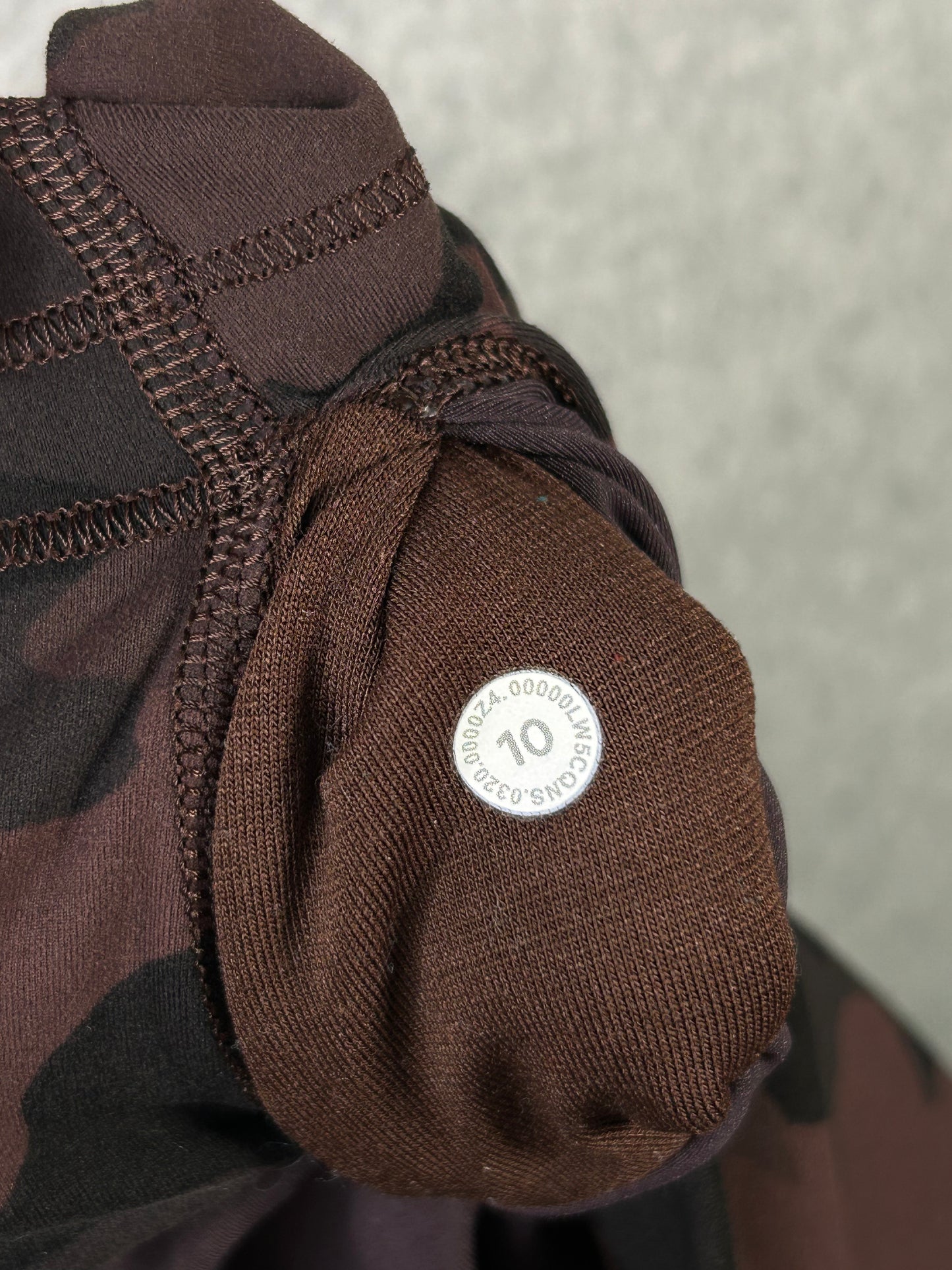 Lululemon Wunder Train High-Rise Tight 25" Size 10 Heritage 365 Camo Brown Earth Multi