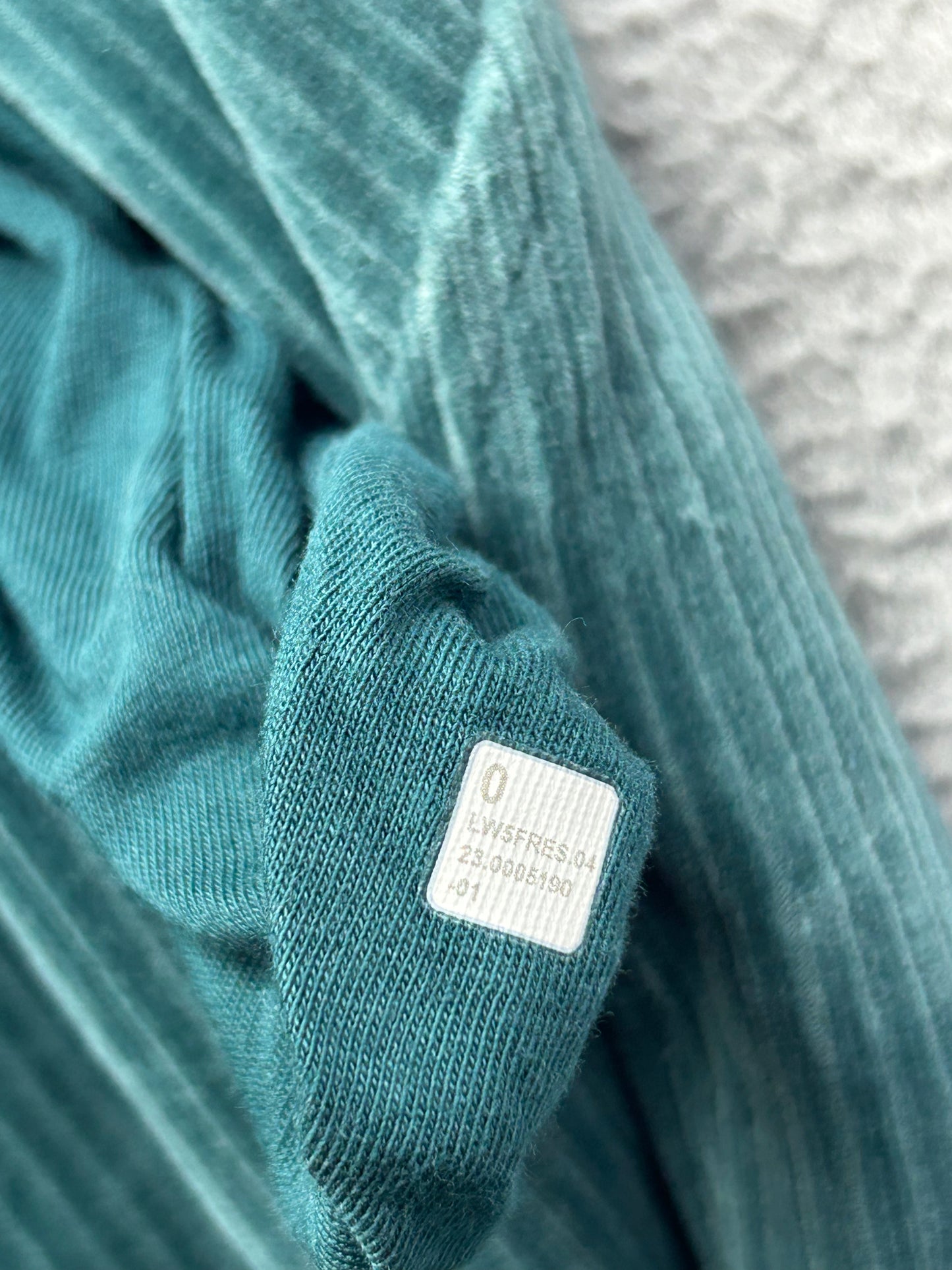 Lululemon Scuba Mid-Rise Wide-Leg Pant Velvet Cord Size 0 (Square) Storm Teal