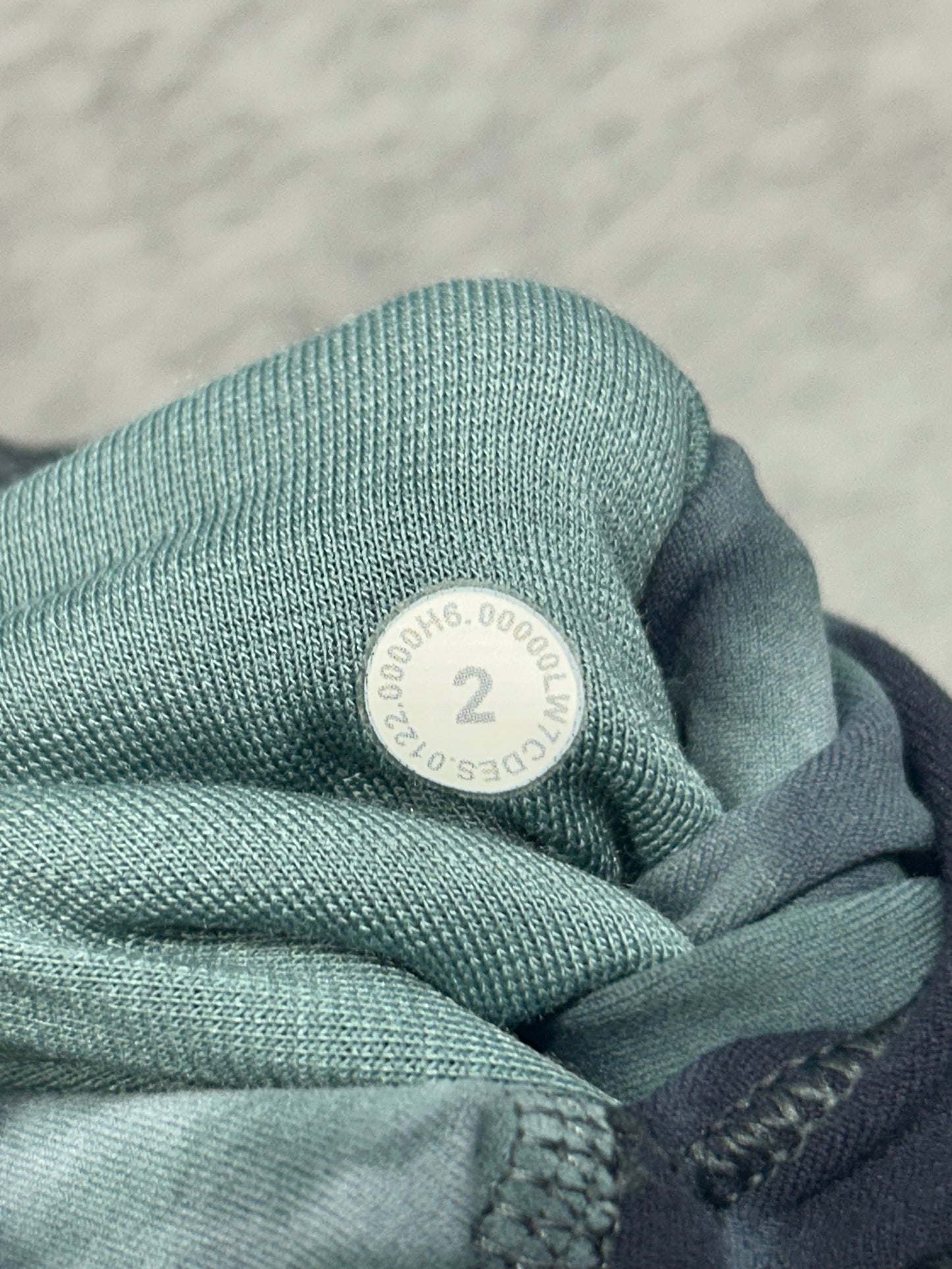 Lululemon Align High-Rise Short 8" Size 2 Diamond Dye Blue Green