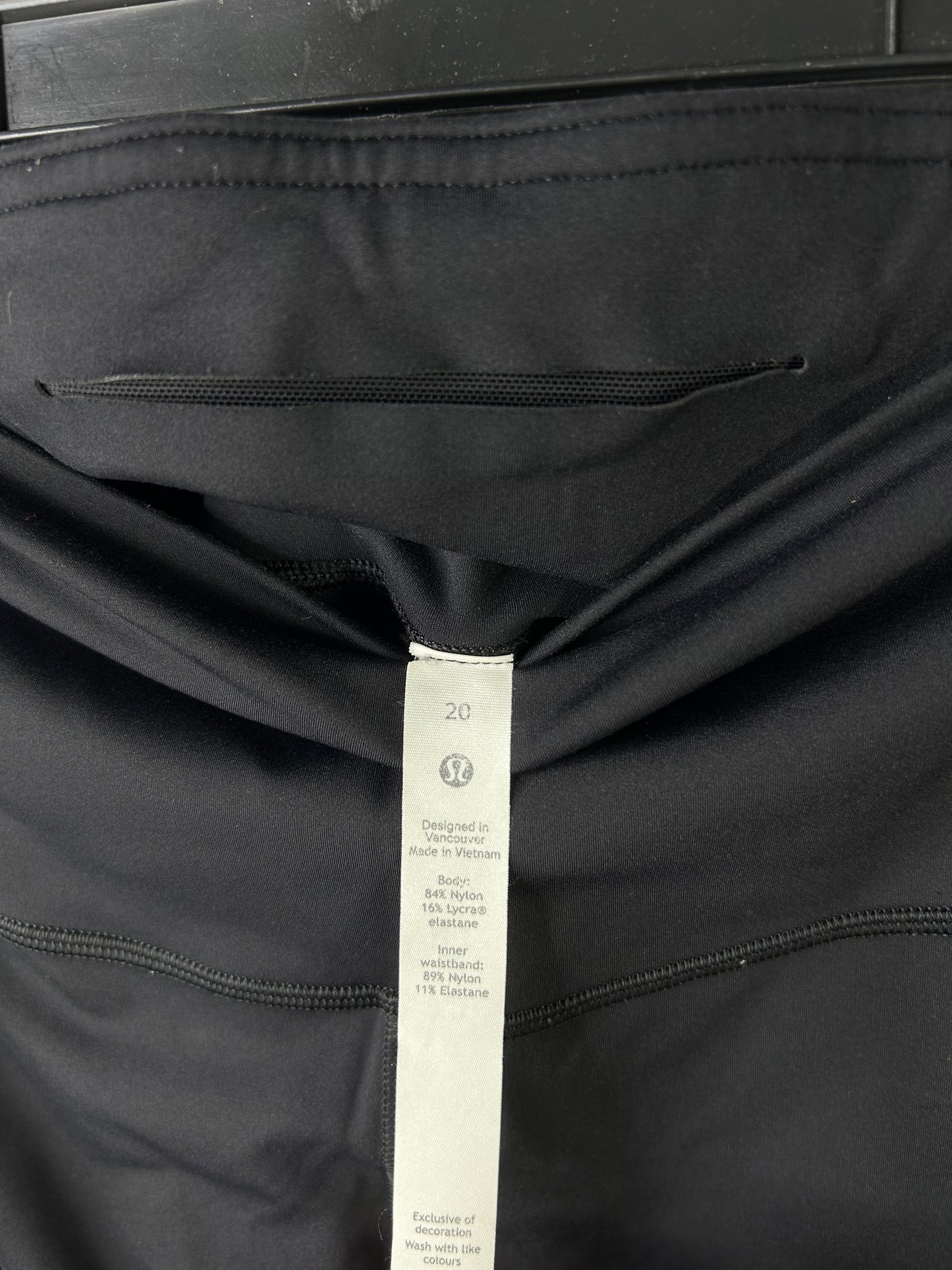 Lululemon Base Pace High-Rise Tight 25" Size 20 Black