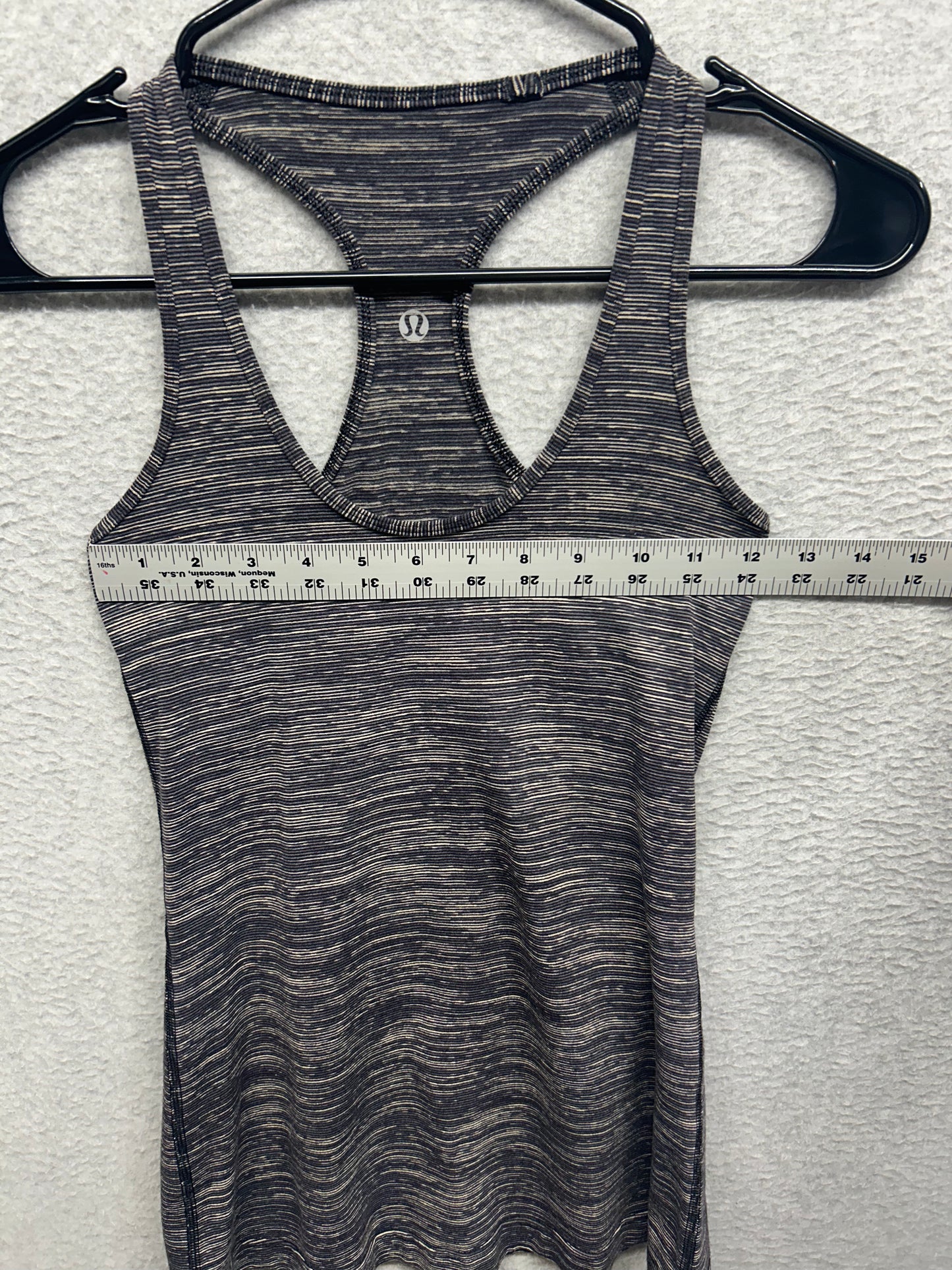Lululemon Reversible Cool Tank Size 4 Heathered Black