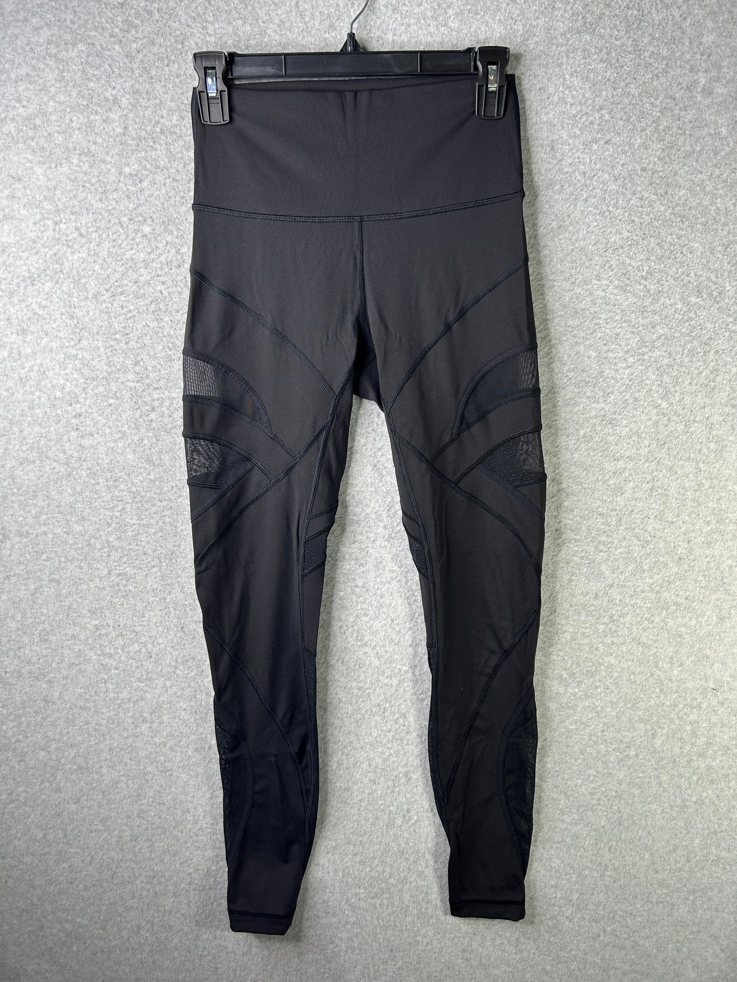 Lululemon Wunder Under High-Rise Tight Mesh 28" Size 6 Black