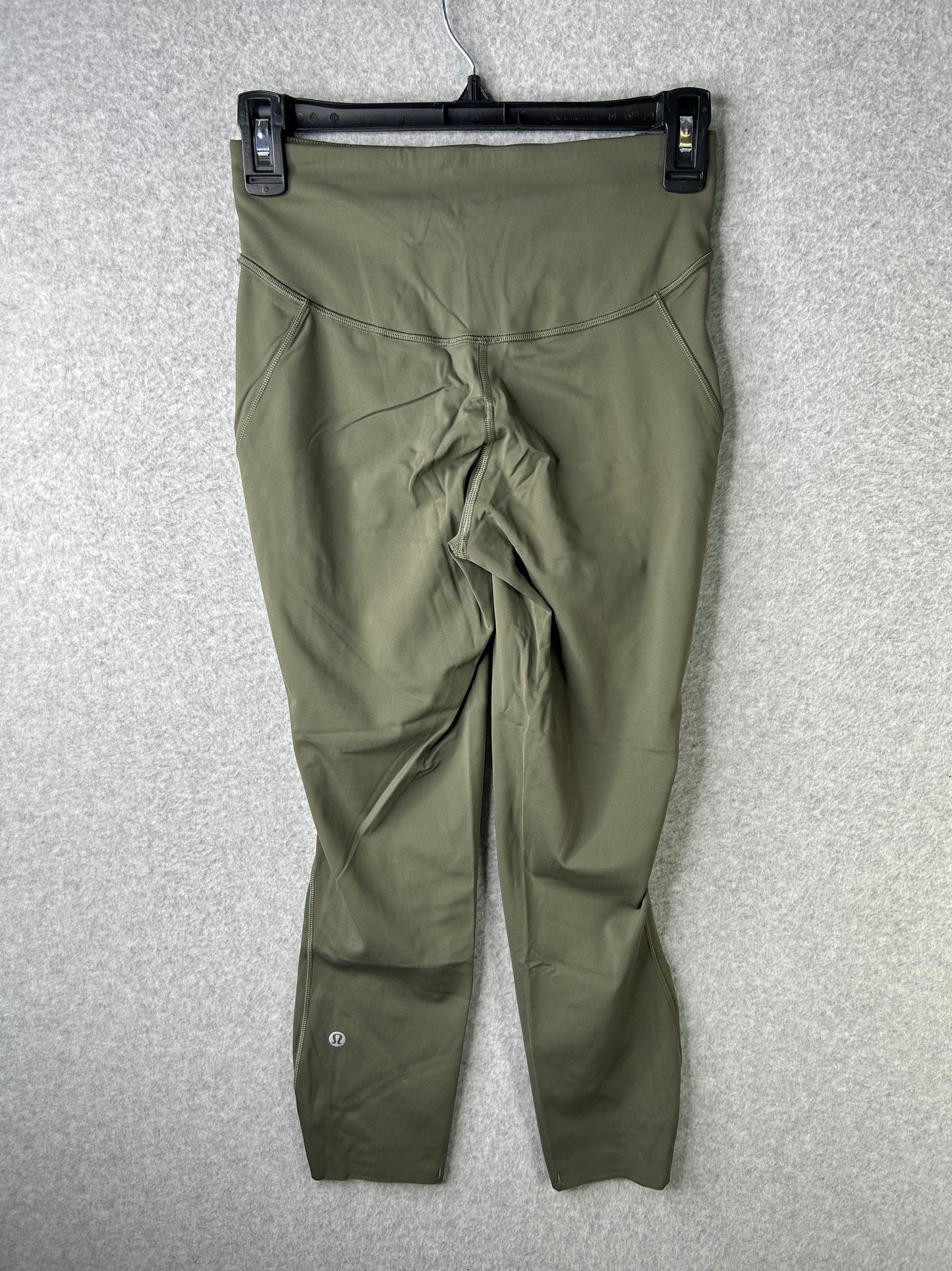 Lululemon Base Pace High-Rise Crop 22" Size 6 Army Green