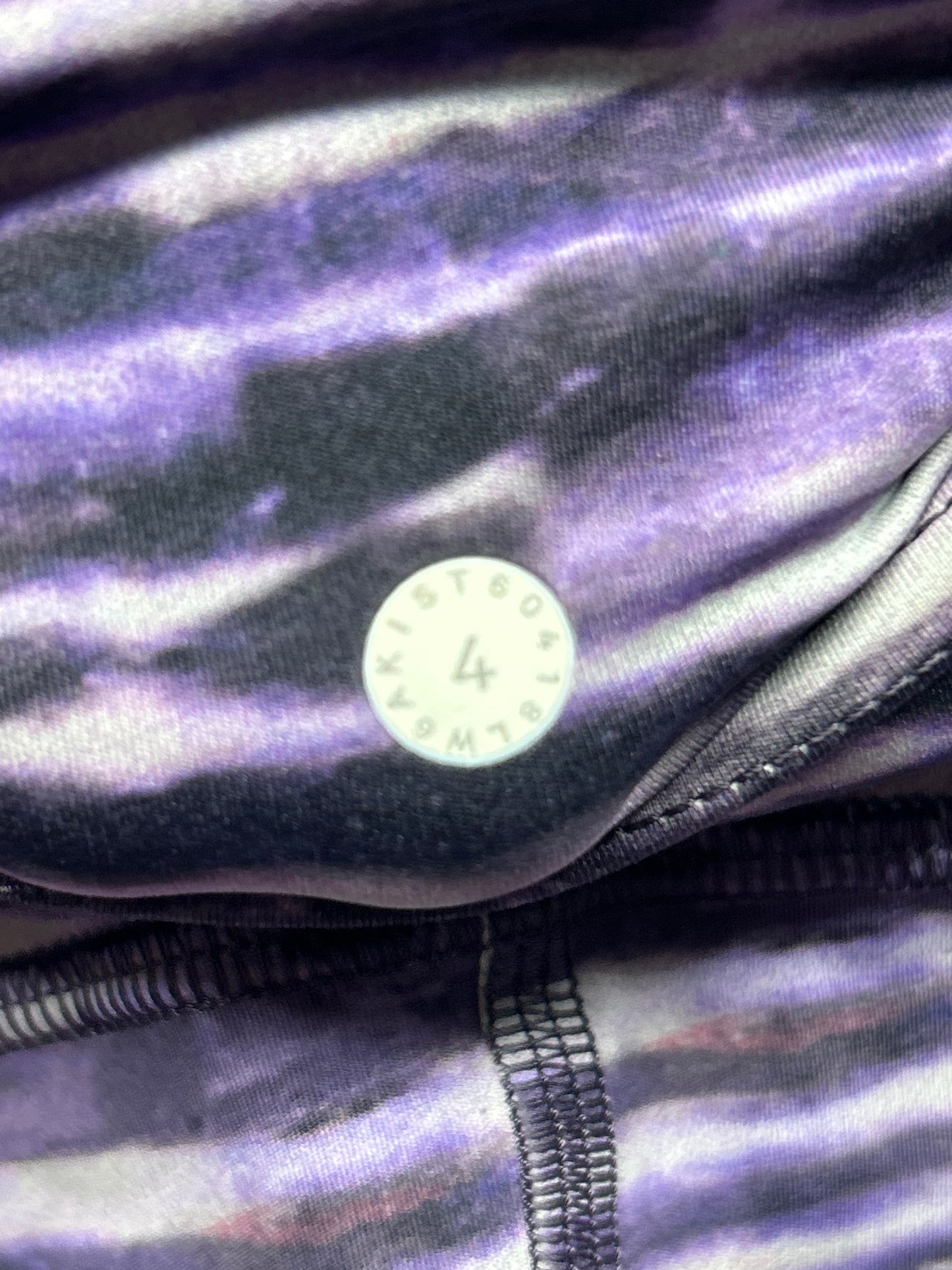 Lululemon Fast & Free Crop II Nulux 19" Size 4 New Horizon Multi