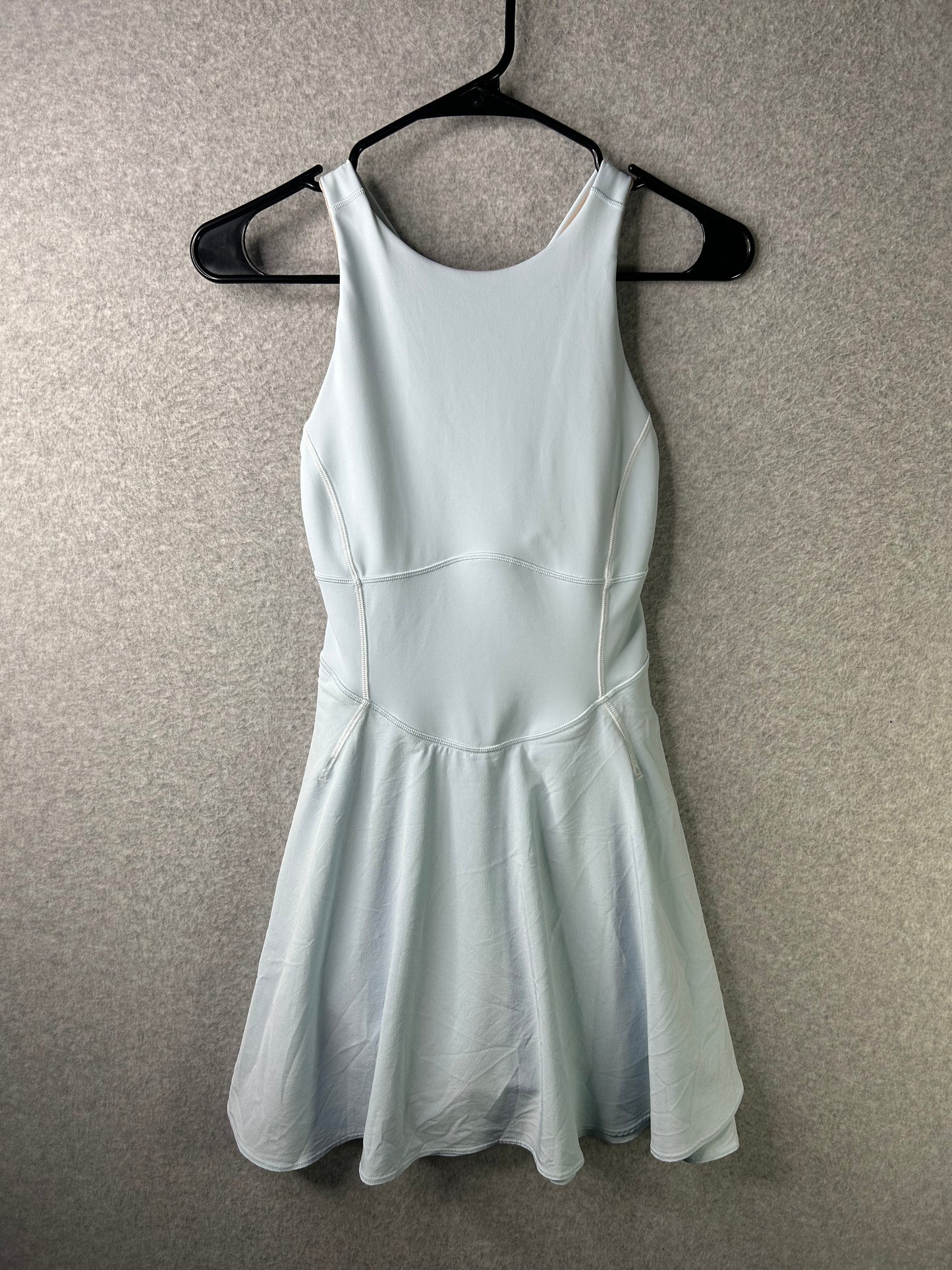 Lululemon Court Crush Tennis Dress Size 2 Powder Blue / White