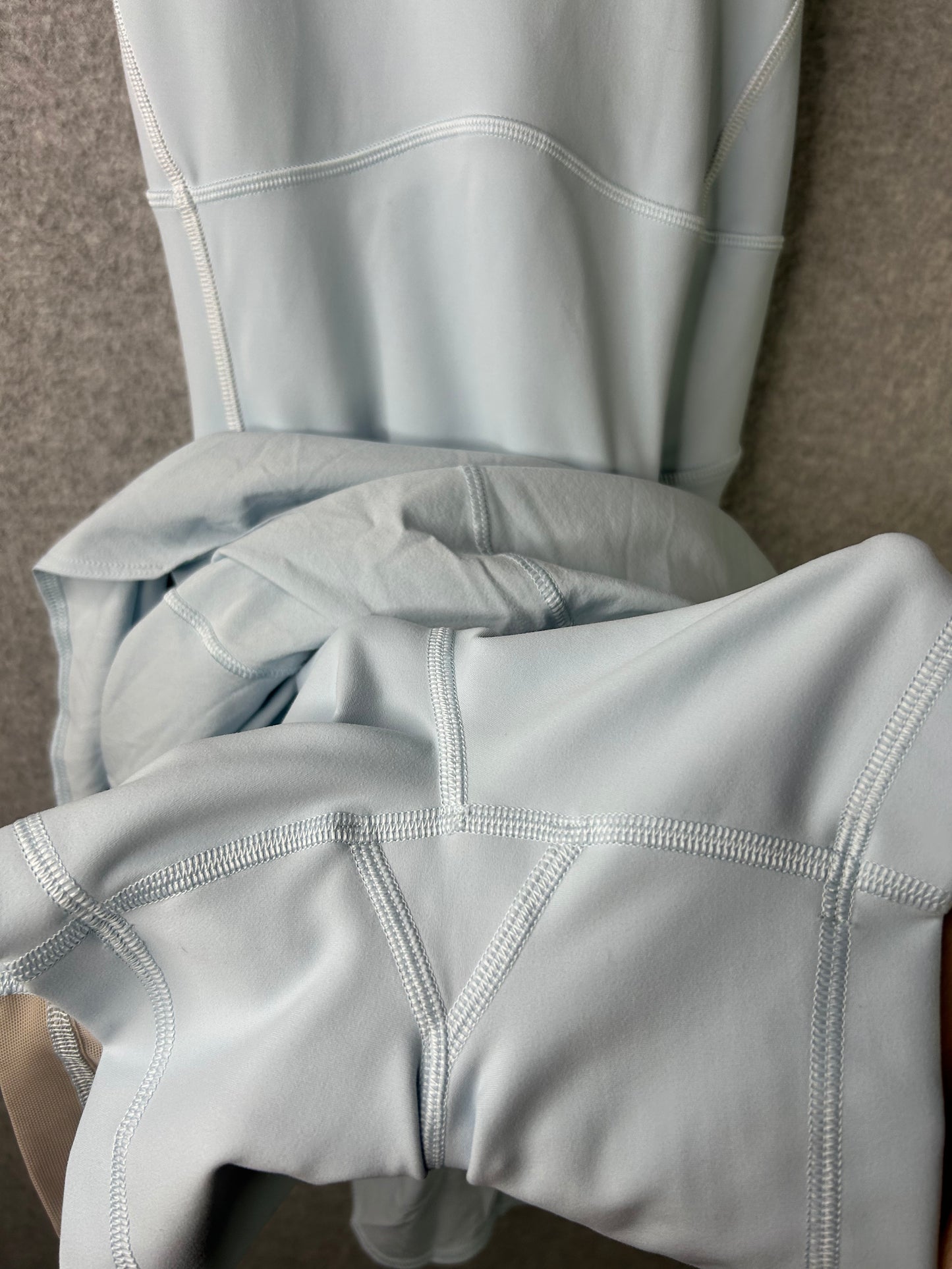 Lululemon Court Crush Tennis Dress Size 2 Powder Blue / White
