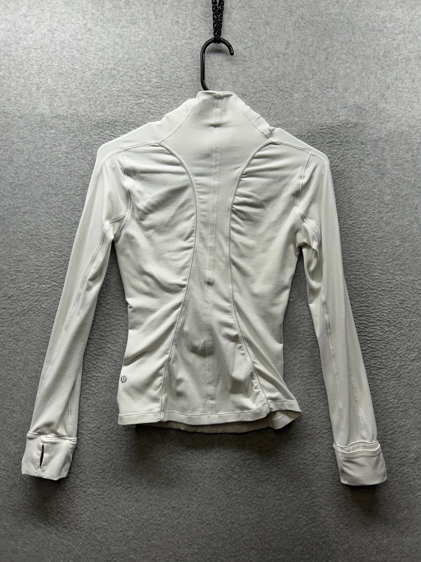 Lululemon Run Briskly 1/2 Zip Size 2 White