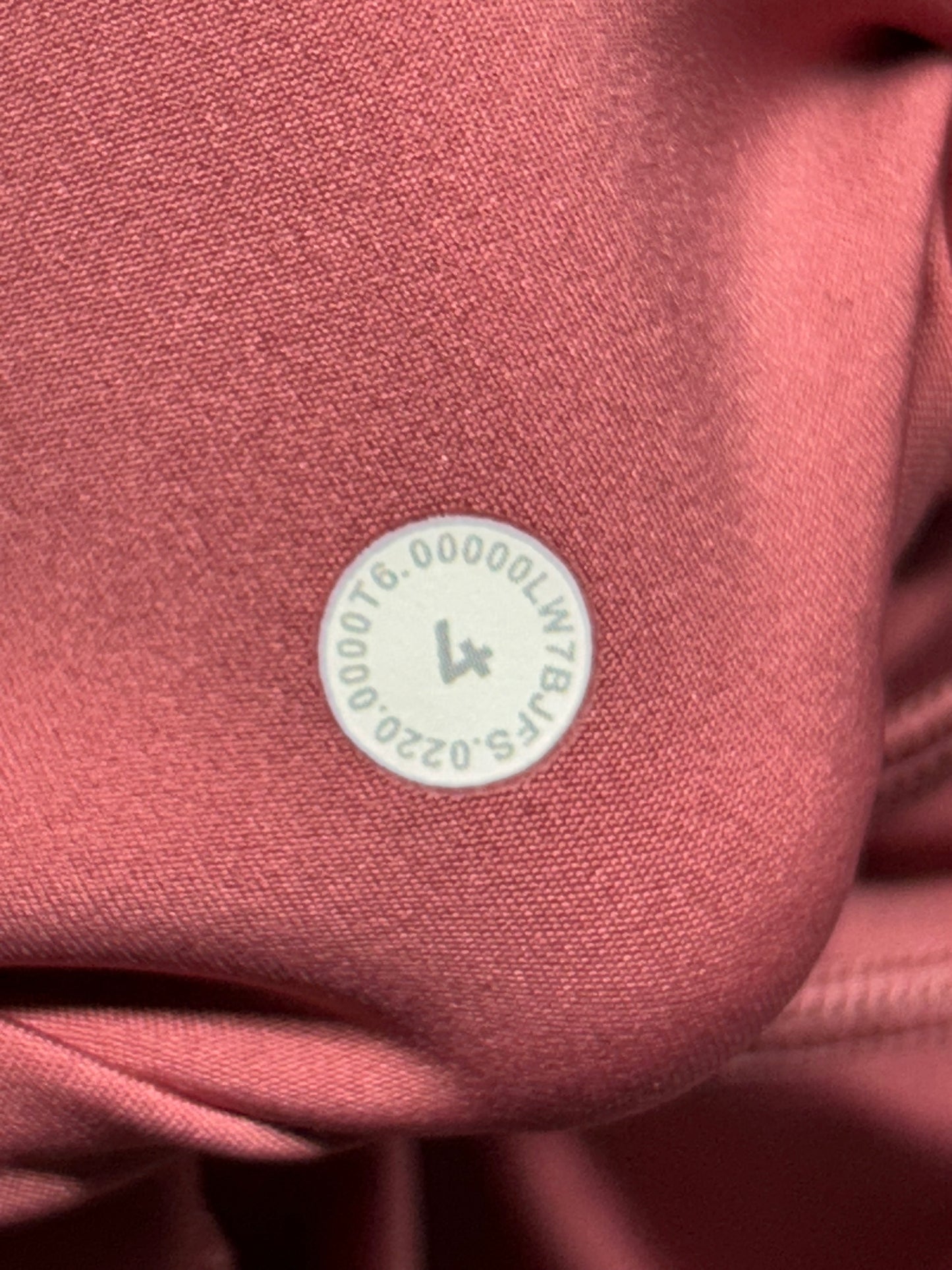 Lululemon Fast and Free Short 10" Size 4 Cherry Tint